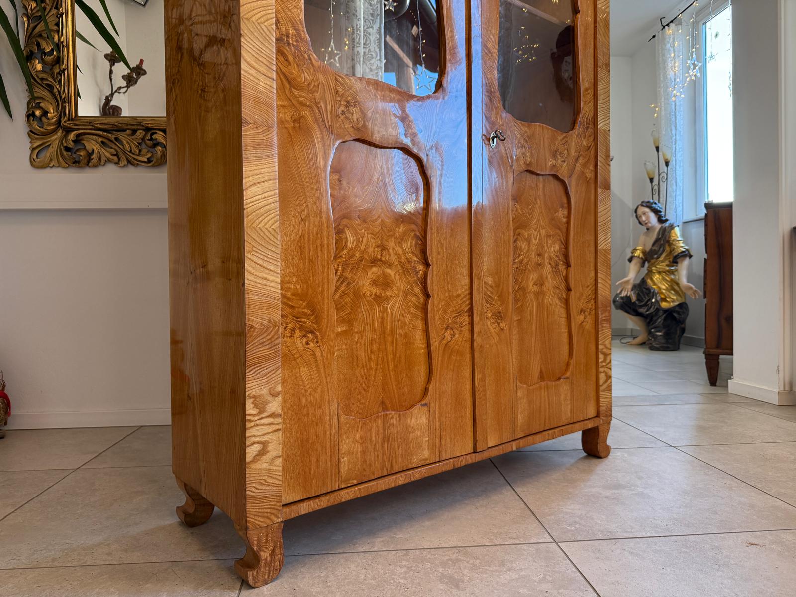 Sale Restaurierte Biedermeier Vitrine Bücherschrank Glasschrank G2351