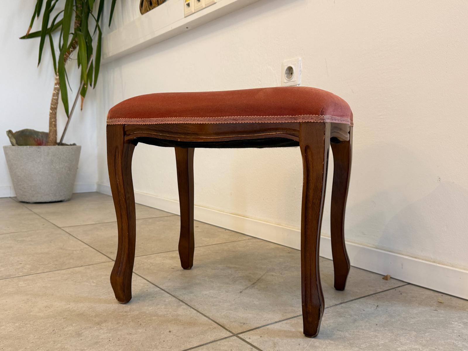 Hocker Chippendale Barockstil Sitzhocker Fusshocker Schemel D1054