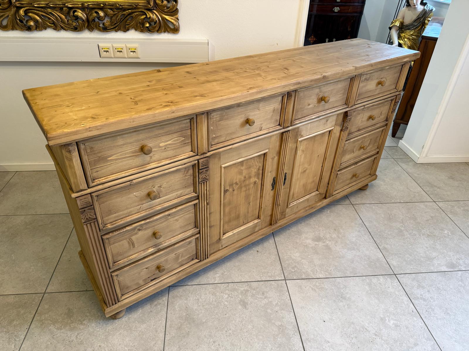 Antike 8 Ladenkommode Ladenschrank Apothekerschrank Altholzkommode D1138