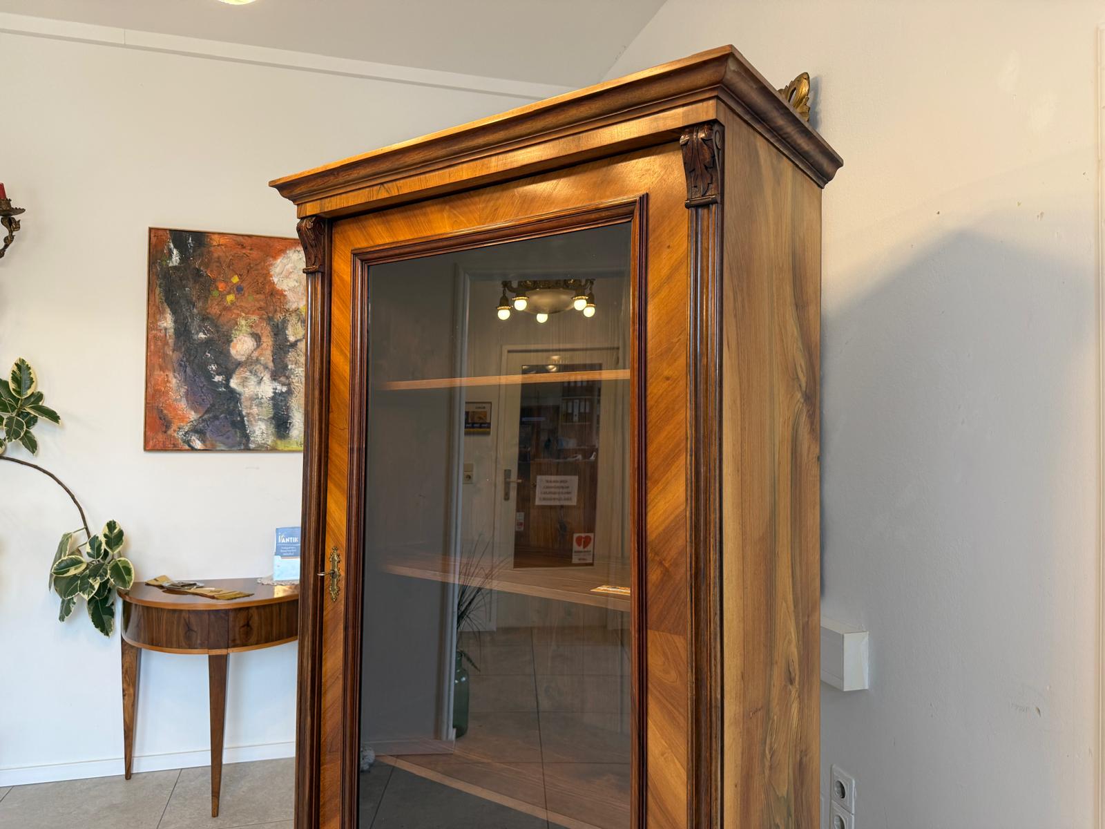 SALE Gründerzeit Vitrine Bücherschrank Sammlervitrine Antiquität D1063