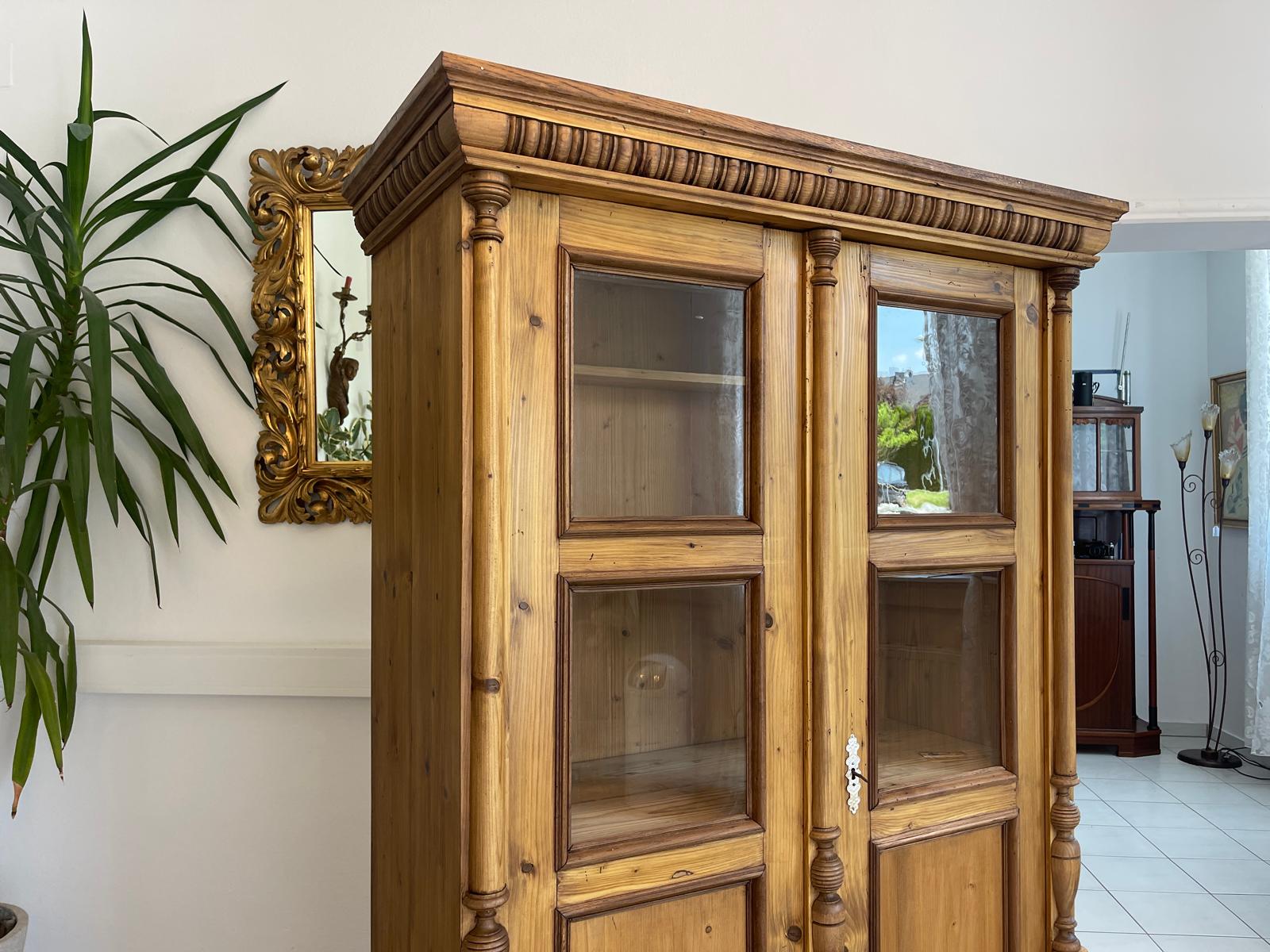 Traum Gründerzeit Kredenz Vitrine  Küchenkredenz Bauernmöbel G1704-1