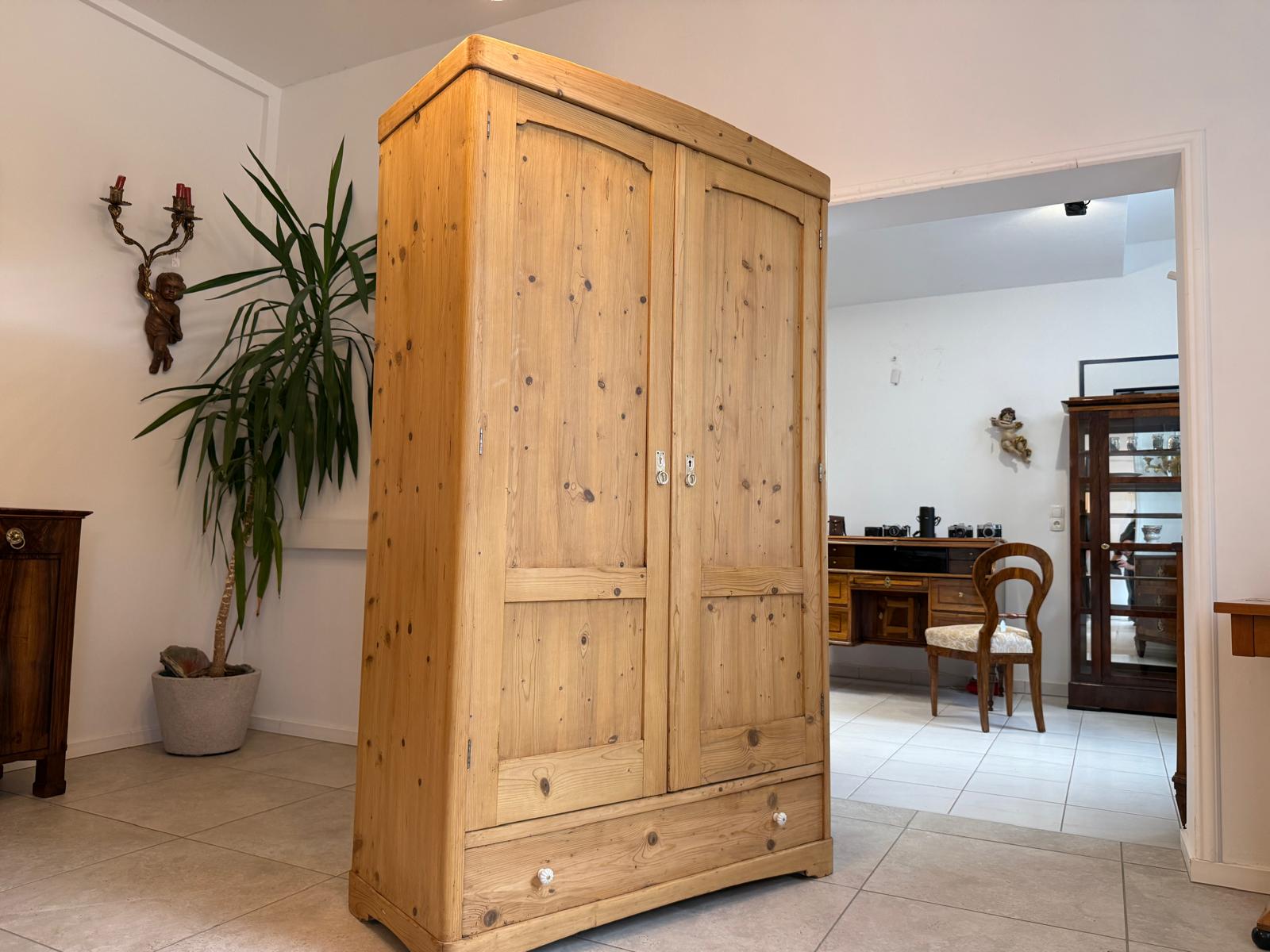 Jugendstil Bauernschrank Naturholzschrank Antik G2126