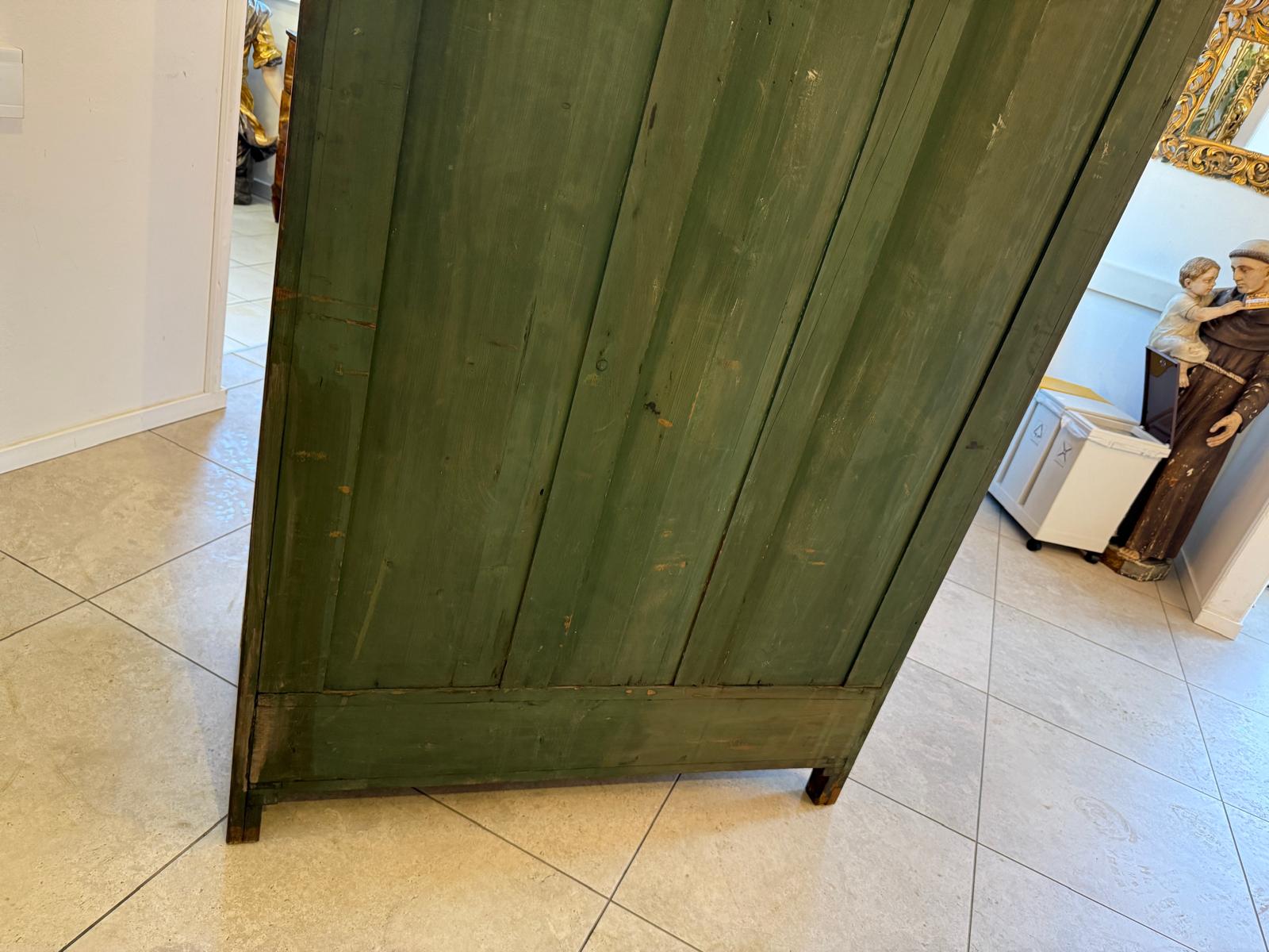 Jugendstil Spiegelschrank Kleiderschrank Bücherschrank Antik Restauriert D1190 