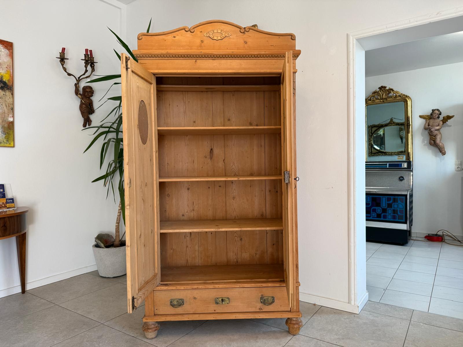 Steirischer Bauernschrank Jugendstil Schrank Spiegelschrank G1050