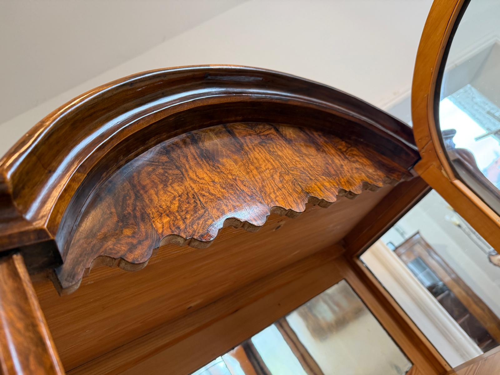 SALE Originale Spätbiedermeier Vitrine Bücherschrank Sammlervitrine Antiquität G2252