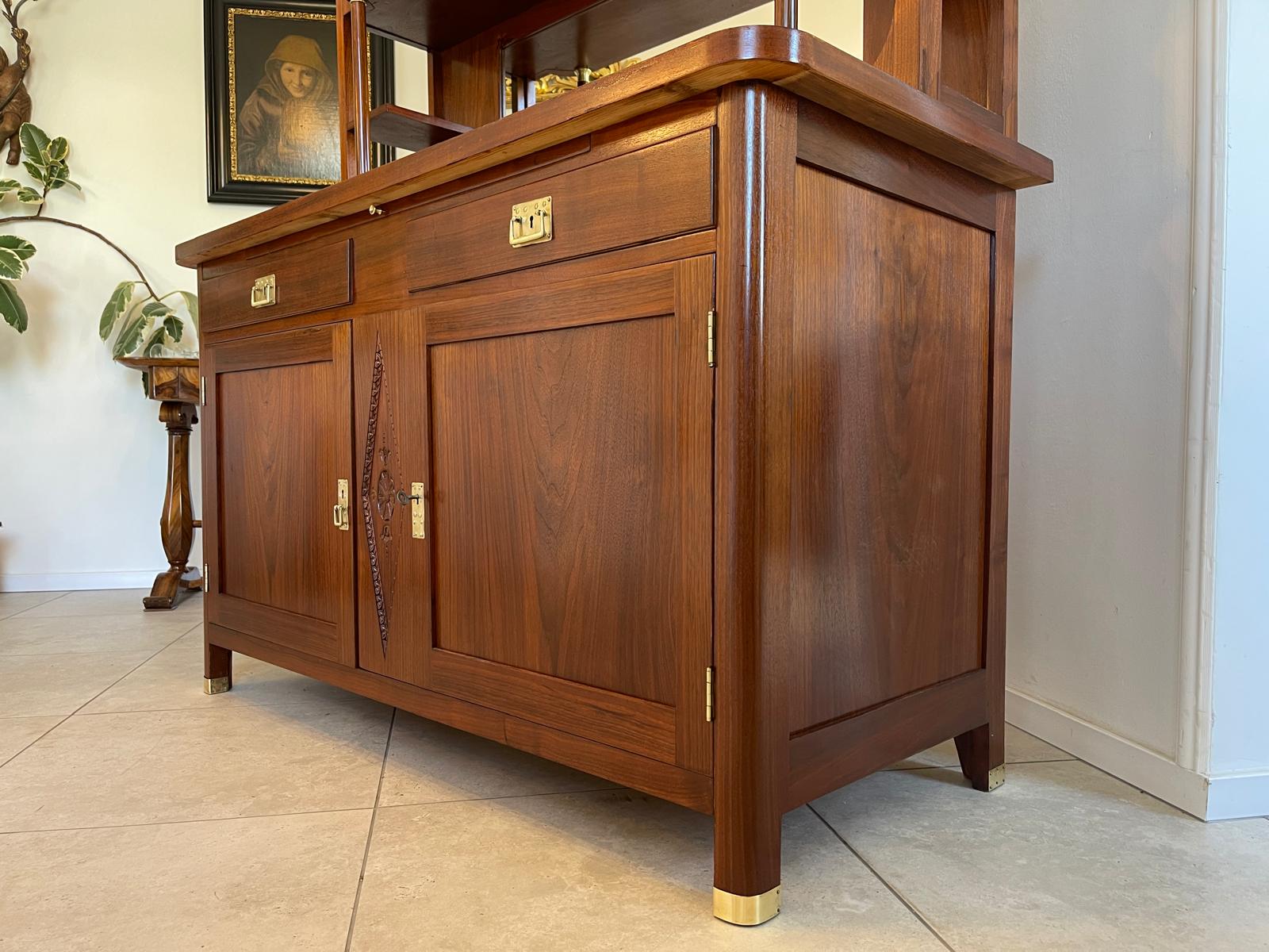 SALE Restauriertes Jugendstil Aufsatzbuffet Etagere Bücherschrank Traum Antiquität G1639