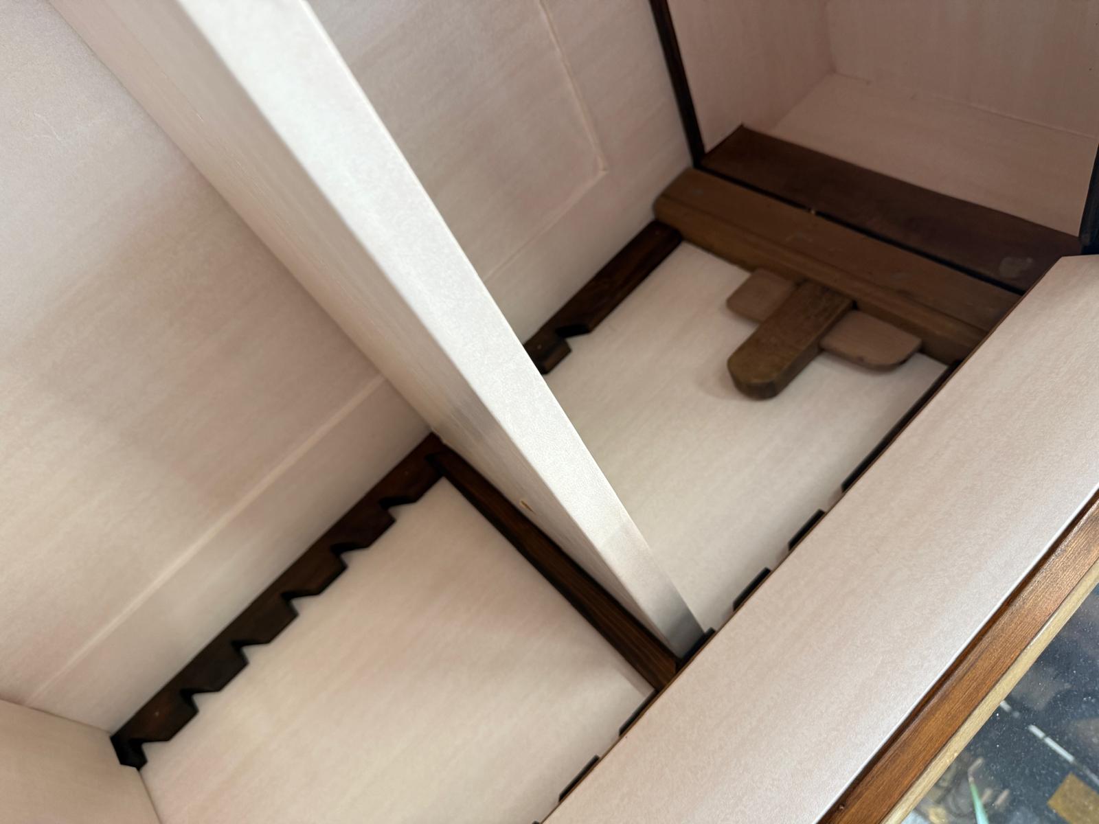 SALE Restaurierte Biedermeier Vitrine Bücherschrank Bibliotheksschrank ANTIQUITÄT D1225