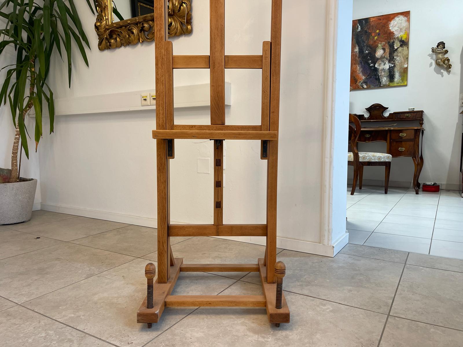 Antikes Atelier-Staffelei aus massivem Holz Bildhalterung G1522