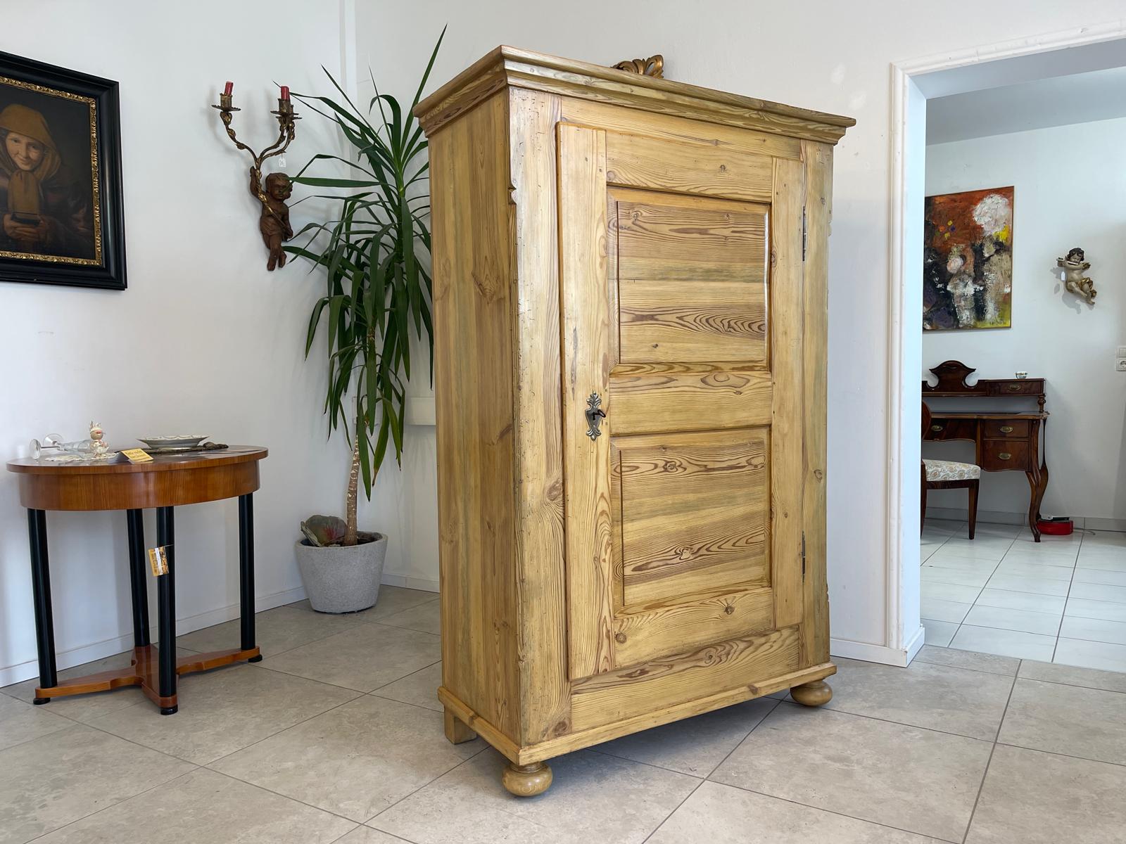 Biedermeier Bauernschrank Naturholzschrank Bauernmöbel Bauernstube G1323