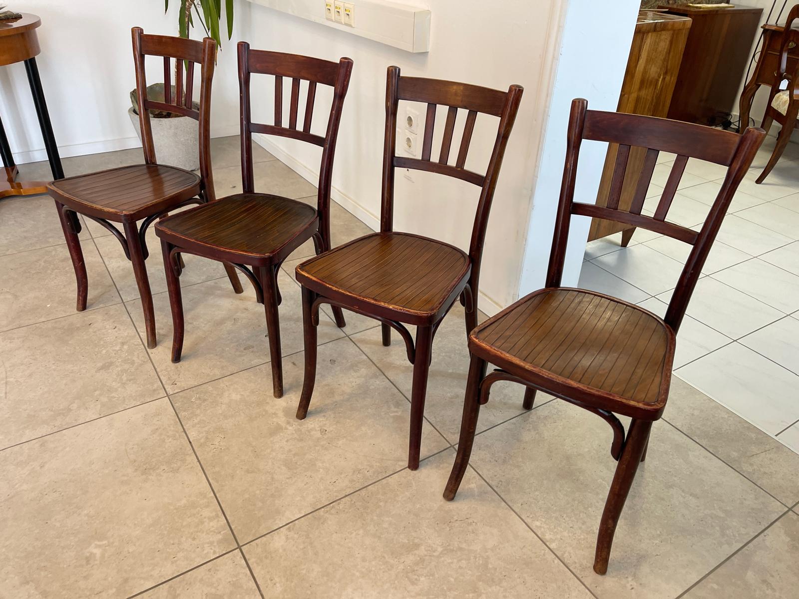 4er Set Mundus Sessel Wien – Stabiler Relaxsessel aus Bugholz Ensemble G1196