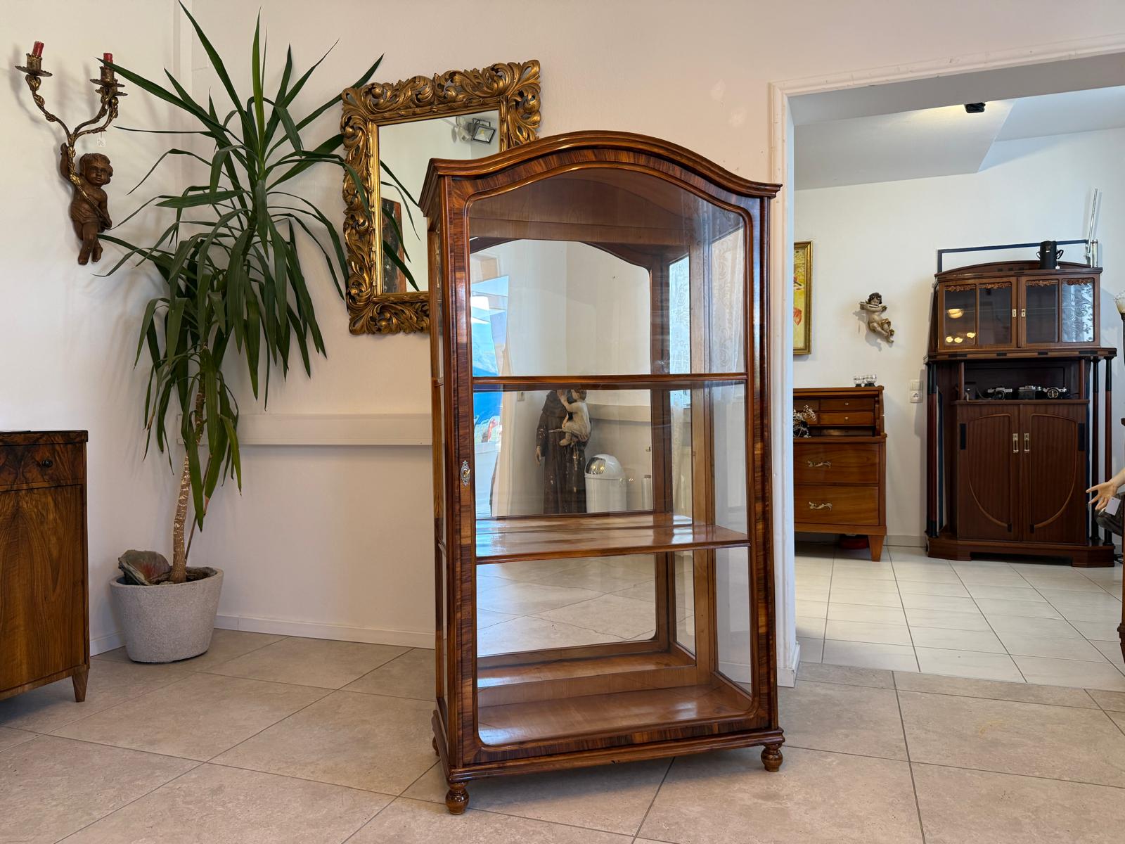Antiquität Biedermeier Vitrine Bücherschrank Antiquität G1965