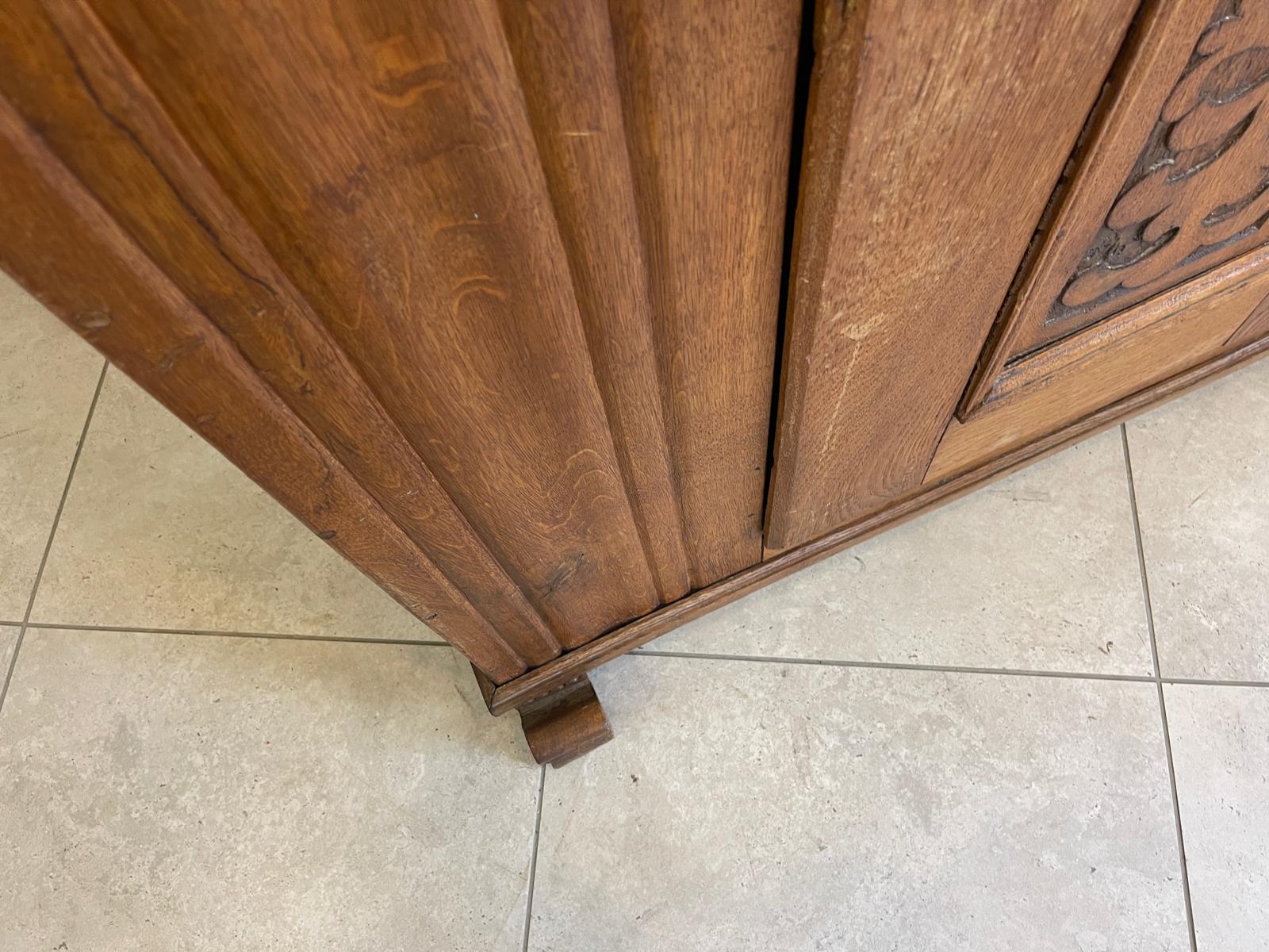 Originaler Eichenschrank Rauchschrank Kasten um 1800 G1344