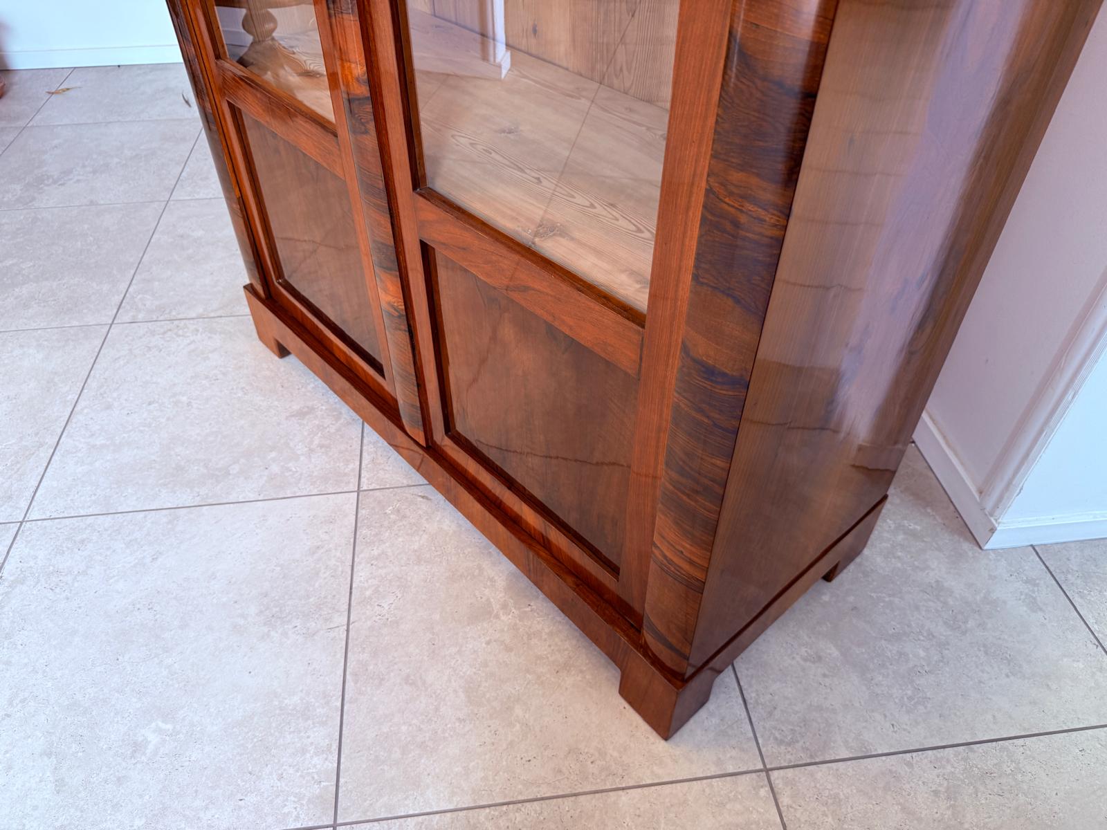 SALE Restaurierte Biedermeier Vitrine Bücherschrank ANTIQUITÄT D2871