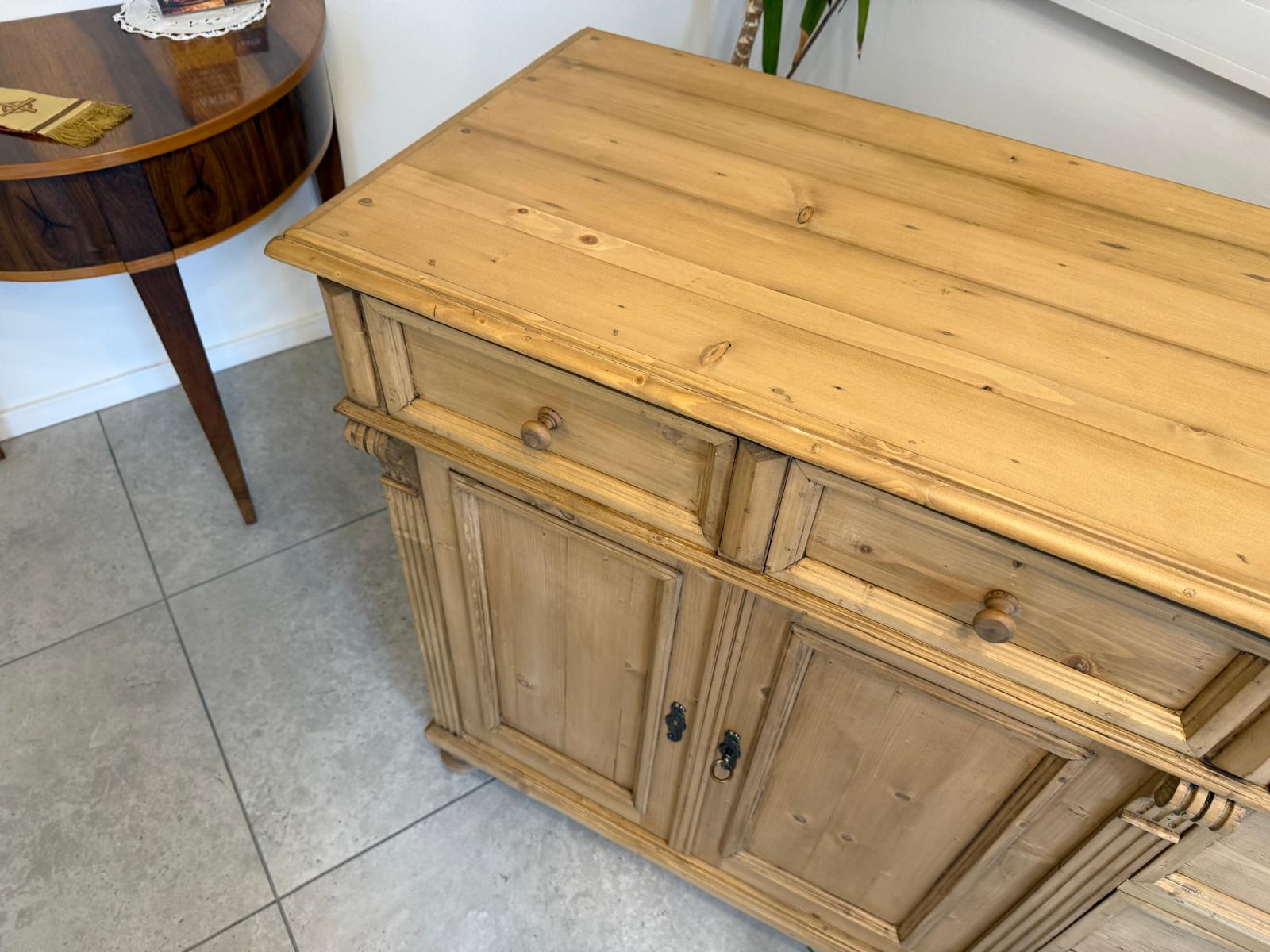 Massiver Apothekenschrank 8 Ladenkommode Ladenschrank Weichholz G2361