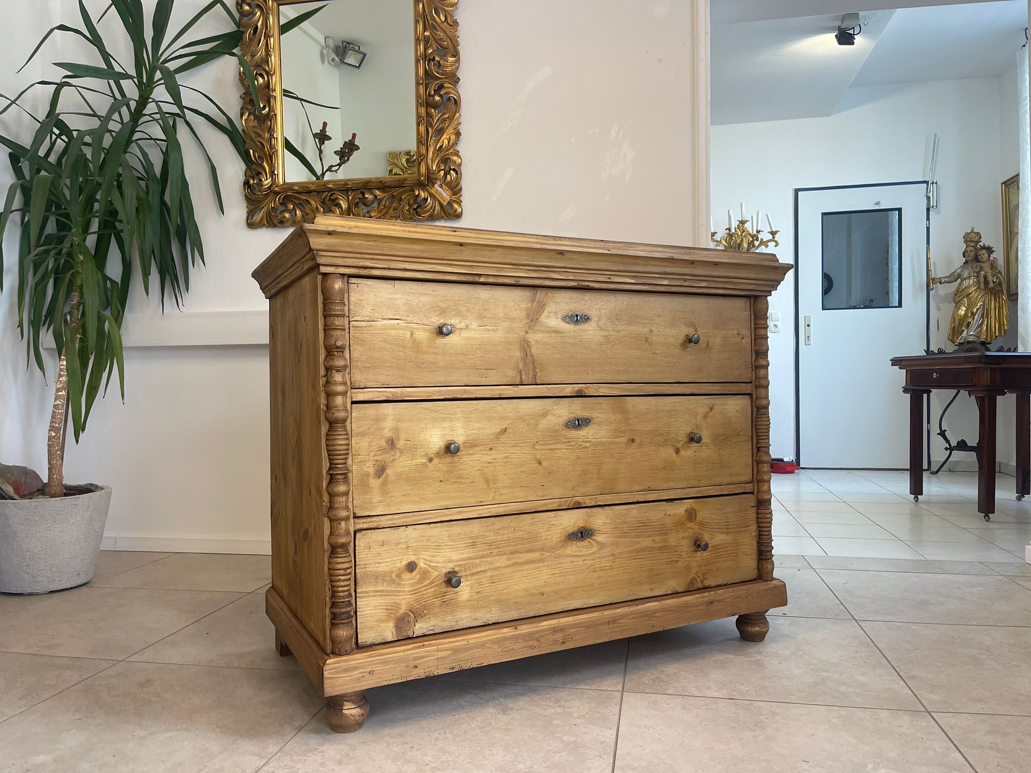 0554bbca-d10d-465d-8a7b-24acafdaca1f Restaurierte Biedermeier Kommode 3 Ladenkommode A4858