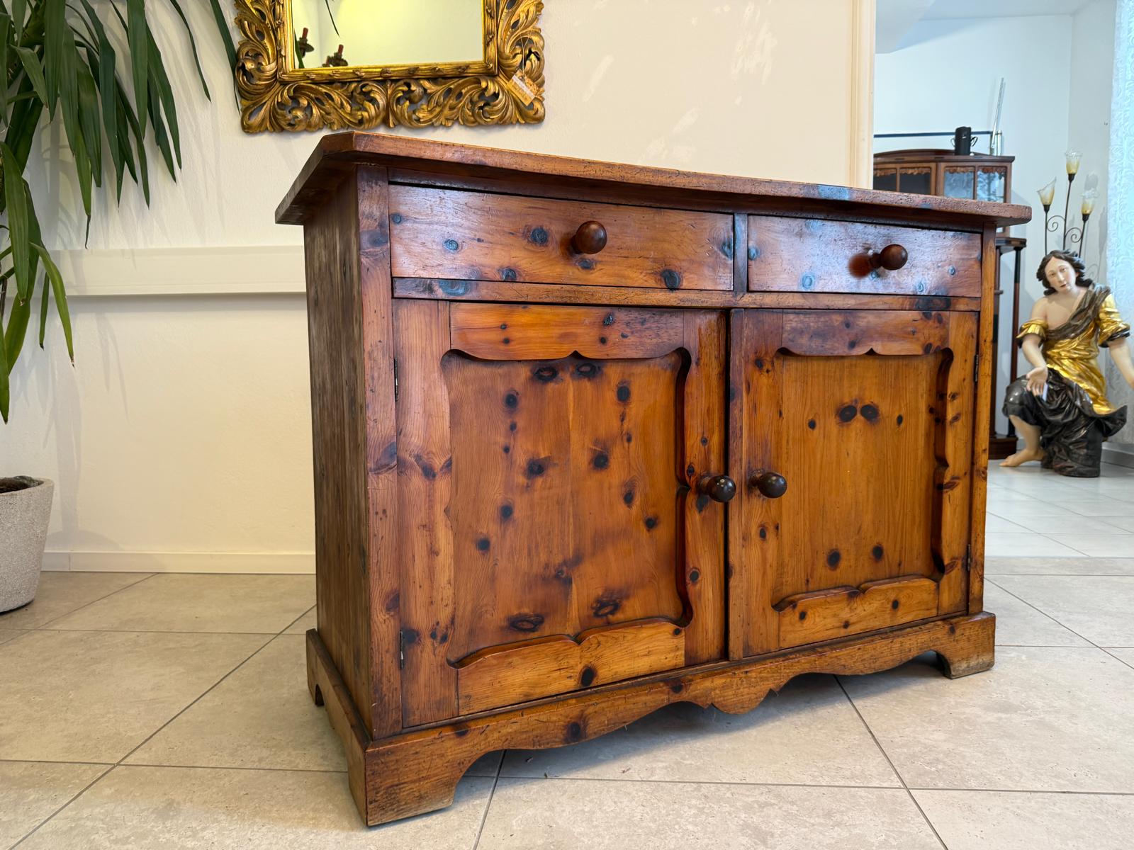 Zirbenholz Anrichte Sideboard Schrank Kasterl Antik G1865-1
