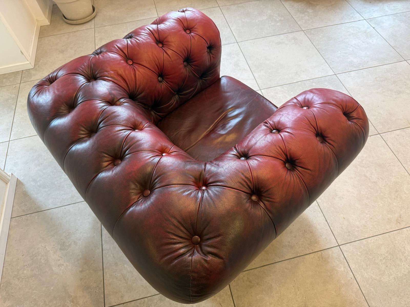 Chesterfield Fauteuill Ledersofa Clubfauteuil Clubmöbel Cultmöbel D1140