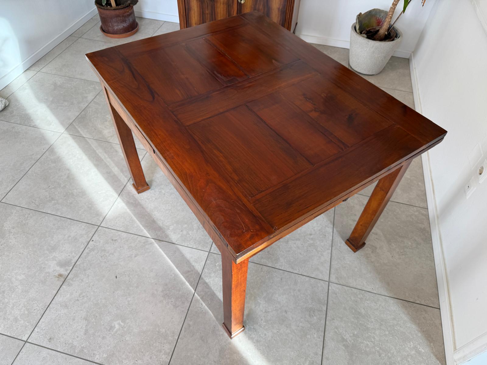 Biedermeier Auszugtisch Speisetisch Tisch Nussholz G2109