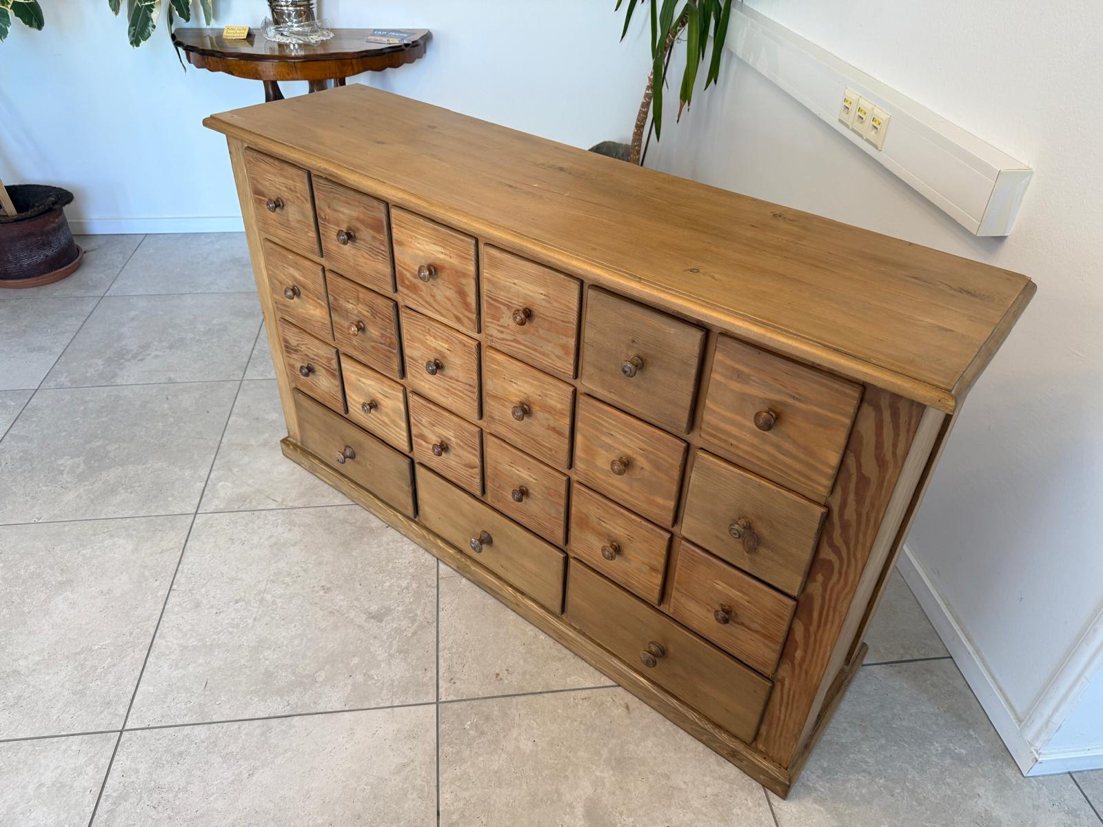 Restaurierte 21 Laden Biedermeier Kommode Ladenkommode Bauernmöbel G1790