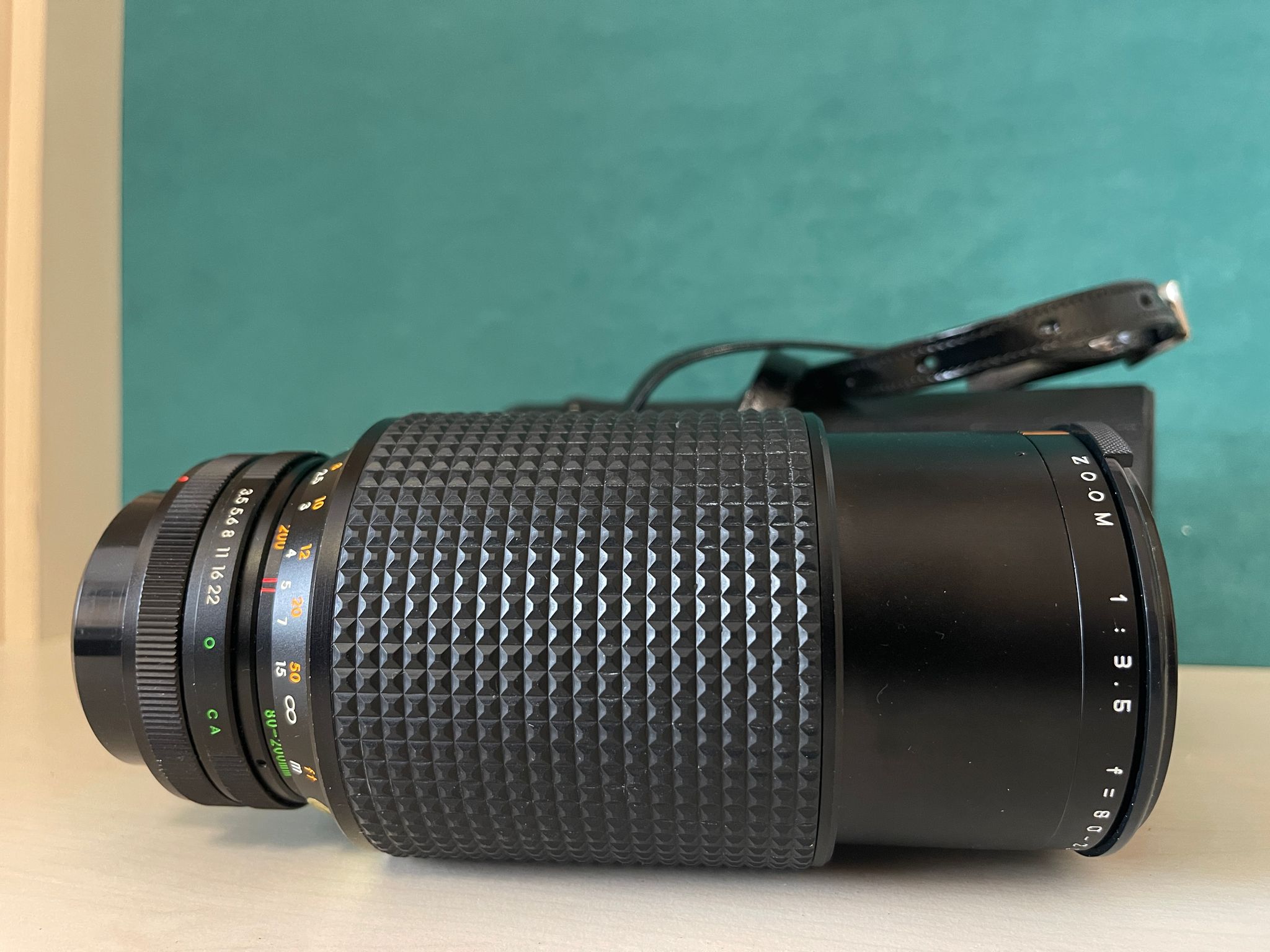 Auto Makinon Zoom 80–200mm f/3.5 – Vintage Teleobjektiv mit Tasche Foto5