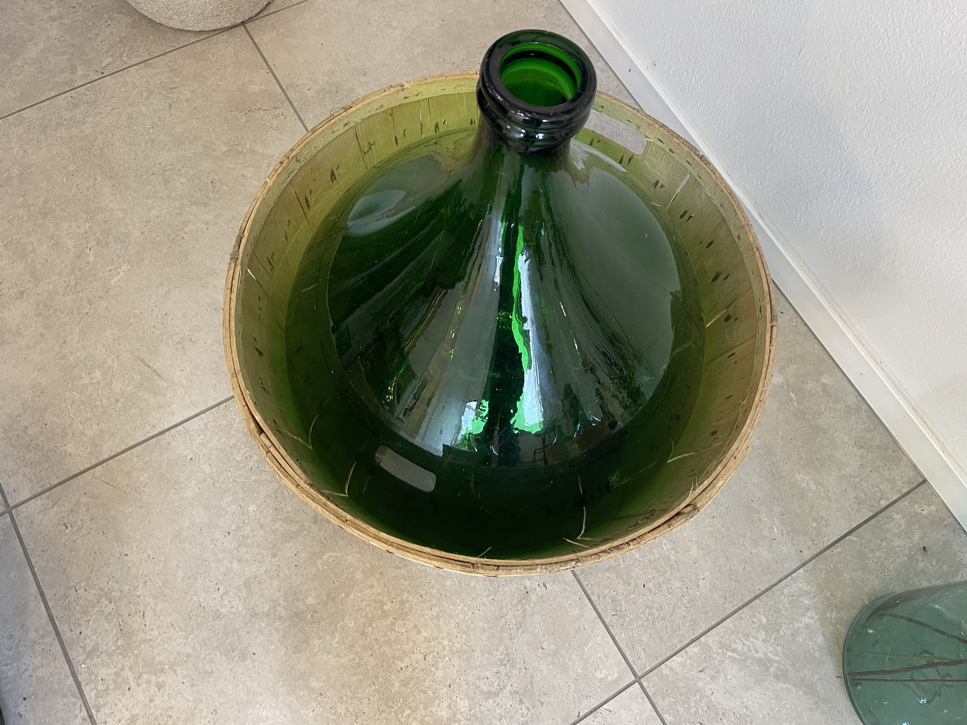 Alte Ballonflasche Weinballon, Gärballon, Ballonflasche A4737