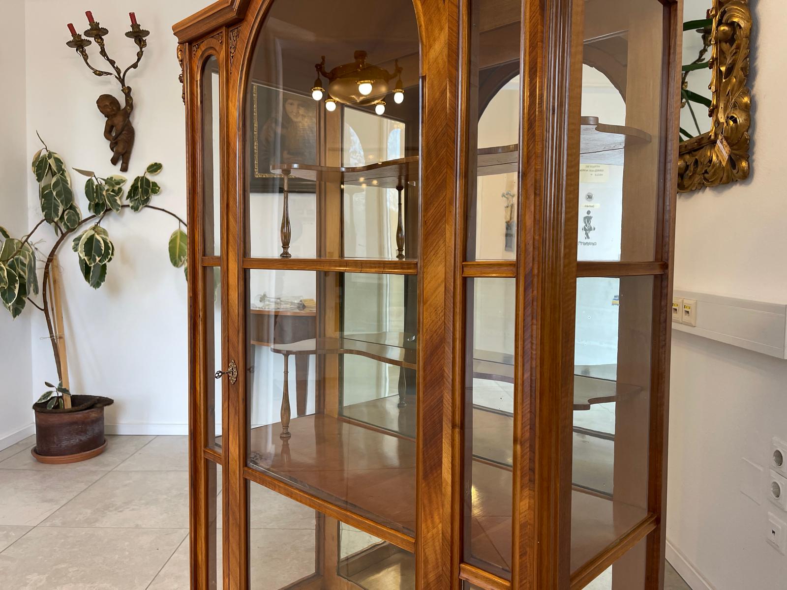 SALE Gründerzeit Vitrine Bücherschrank Sammlervitrine Antiquität G1187