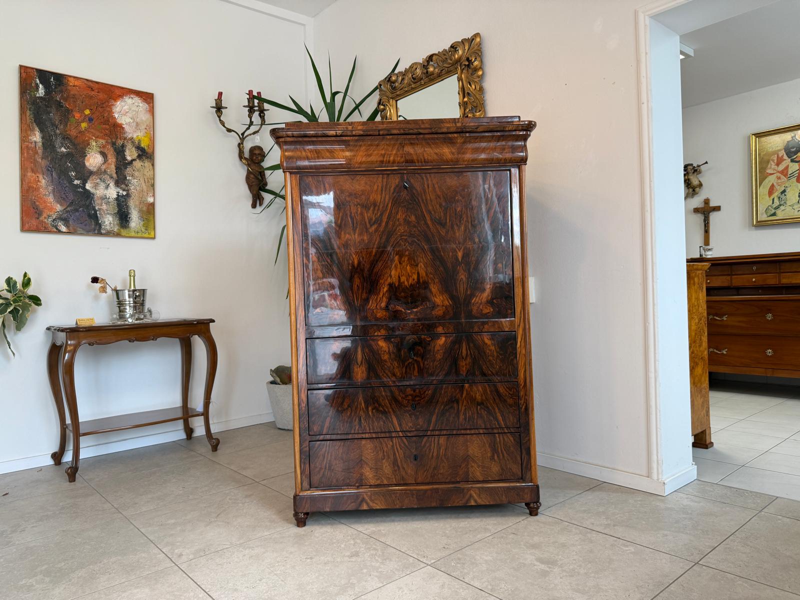 Sale Restaurierter Spätbiedermeier Standsekretär Schellack G1816