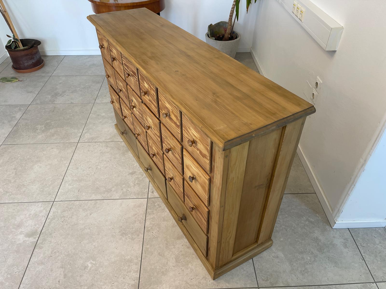 Alte uirge 10 Laden Ladenkommode Ladenschrank Apothekerschrank Bauernmöbel G1321