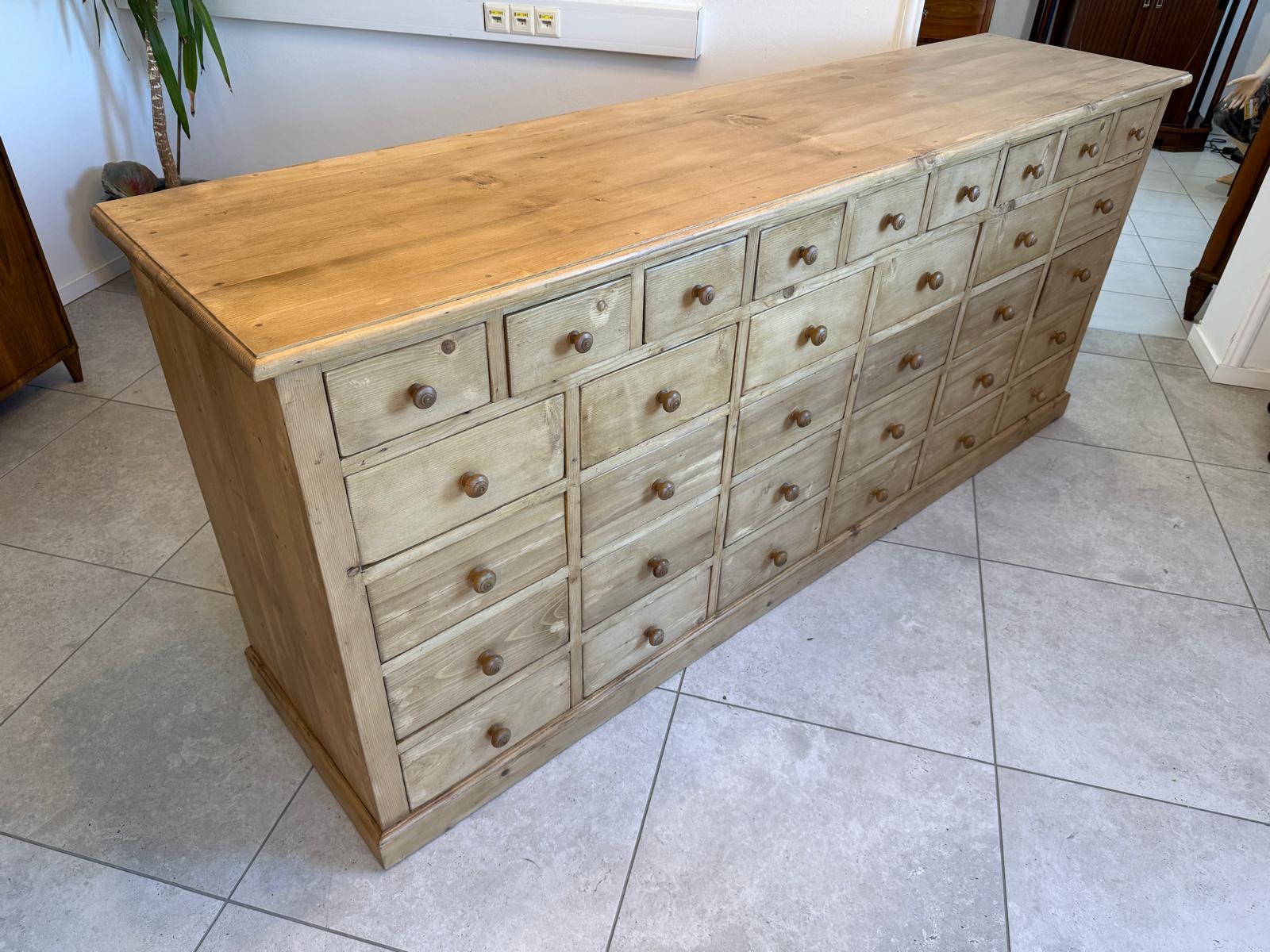 Restaurierte 21 Laden Biedermeier Kommode Ladenkommode Bauernmöbel G2039