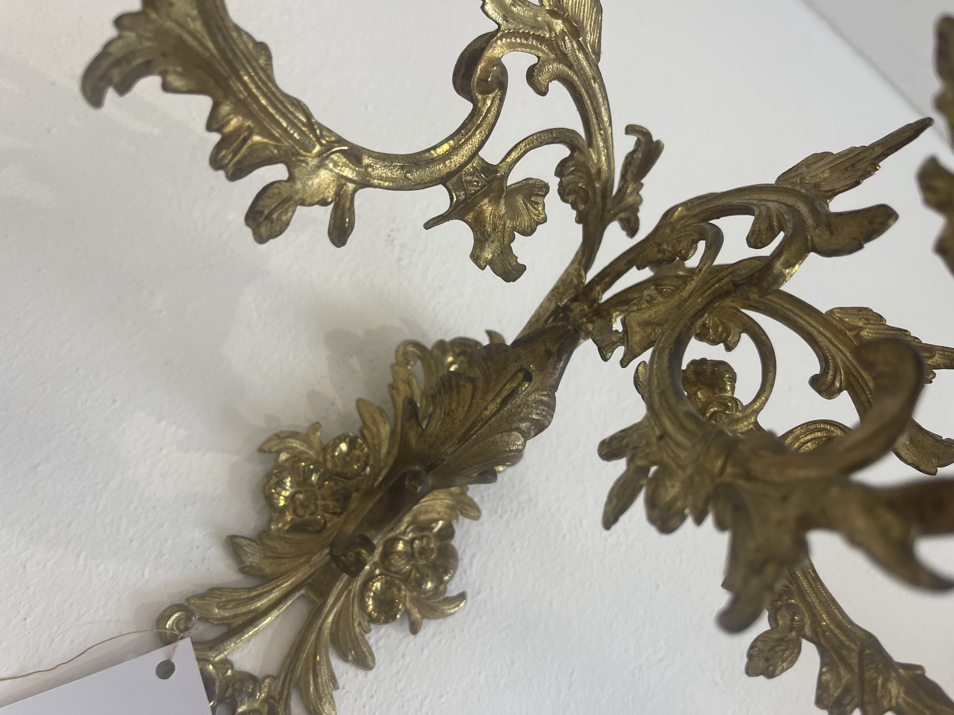 antiker Barock Wandleuchter Volutenarme B1792