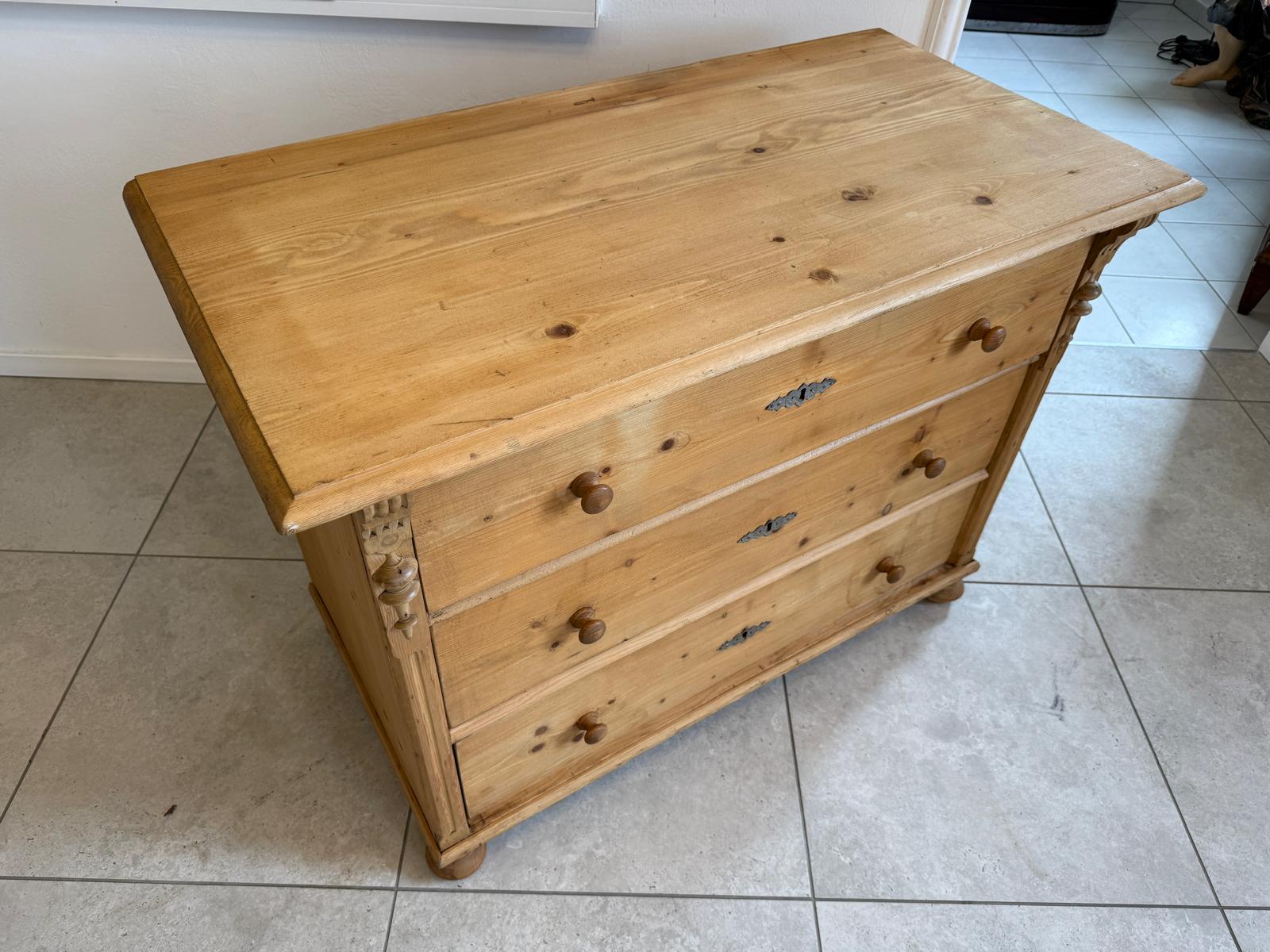 Bäuerliche Gründerzeit Anrichte Kommode Kasterl Bauernmöbel Antik D1201