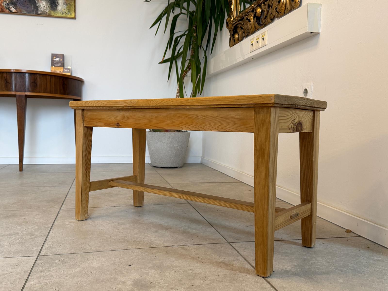 Bauernbank Bankerl Tisch Sitzbankerl aus Weichholz D1055