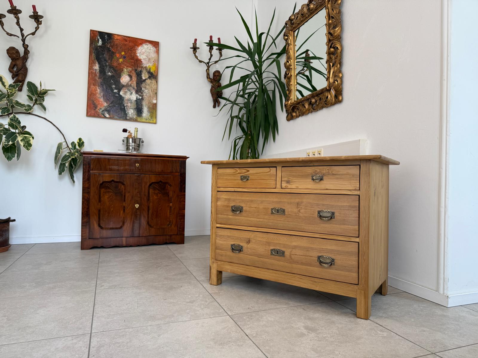 Originale Jugendstil 4 Laden Kommode Anrichte Bauernmöbel G1841