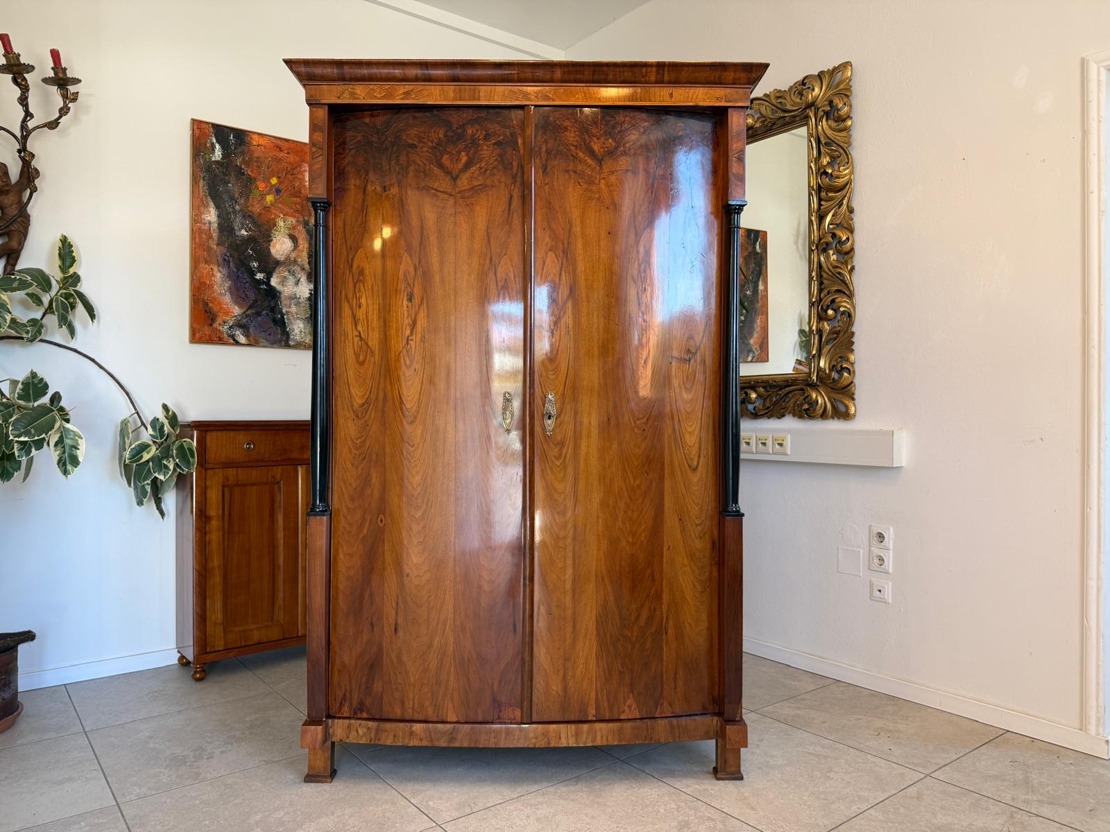 Sale Empire Säulen Hallenschrank Restauriert Antik Antiquität D1209