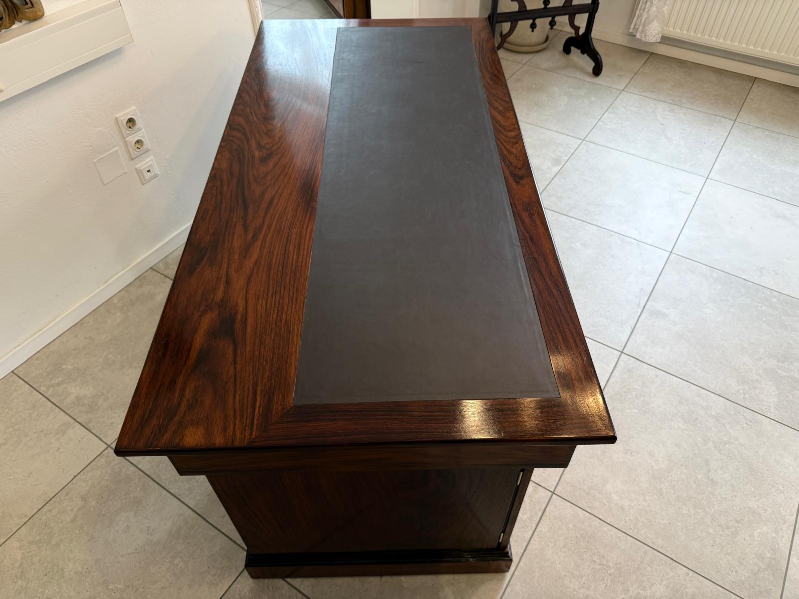 Restaurierter Jugendstil Schreibtisch Sekretär Freisteher Originalstück D2874