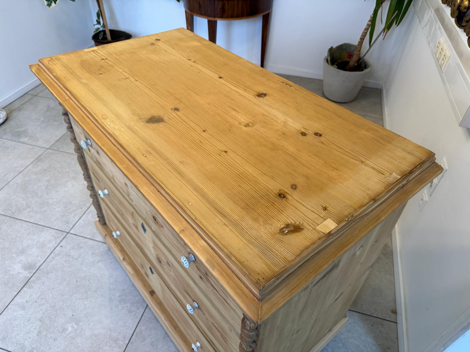 SALE Restaurierte Gründerzeit Kommode Ladenkommode Weichholz D1077