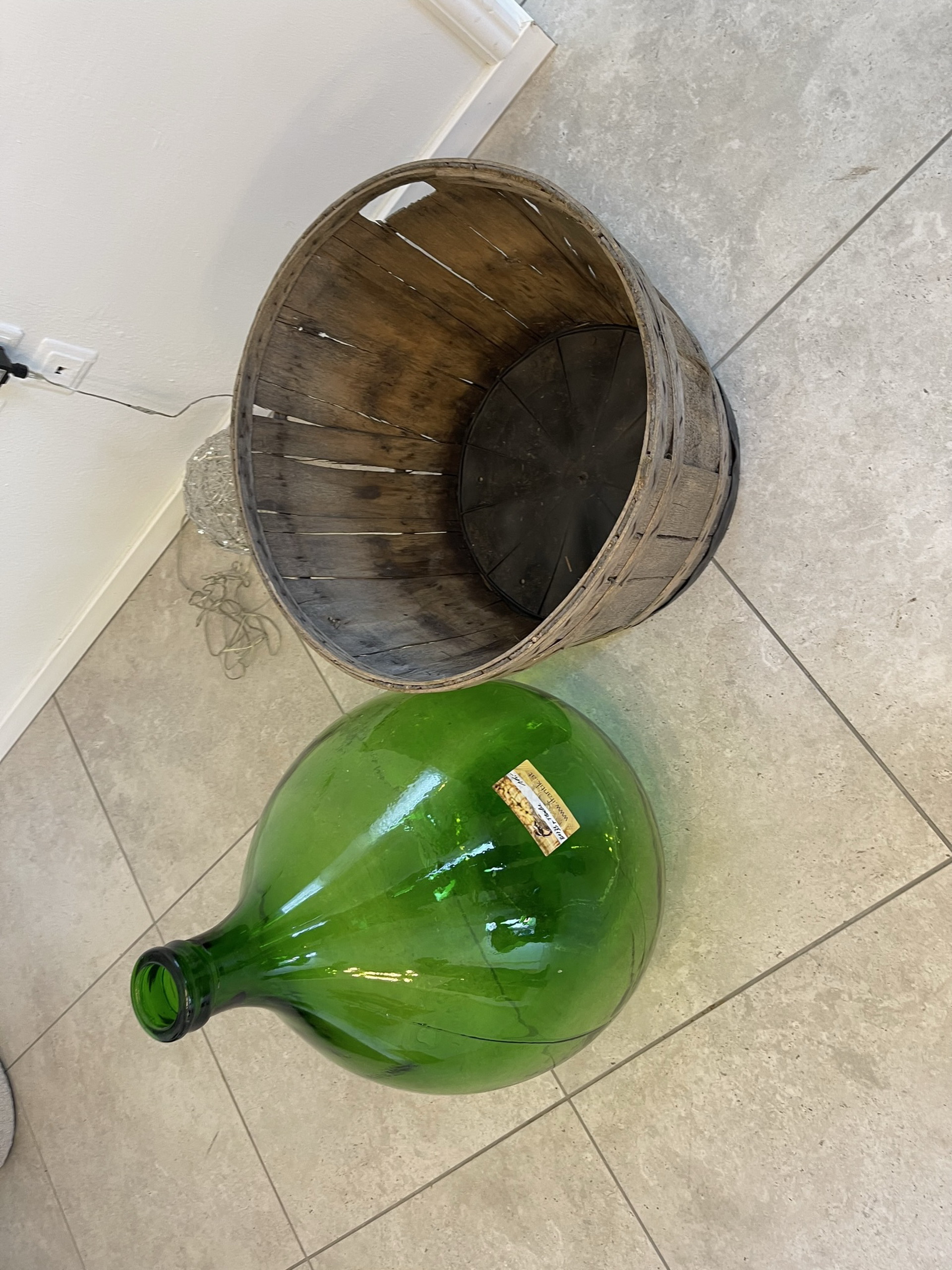 bauernstube_66x3JWEHy6VCDl4 Alte Ballonflasche Weinballon, Gärballon, Ballonflasche B1733FL