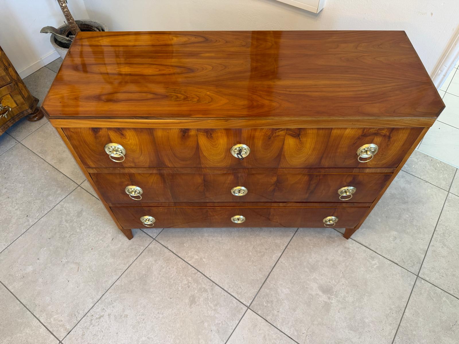 Restaurierte Biedermeier Kommode Kirschholz SALE D2765