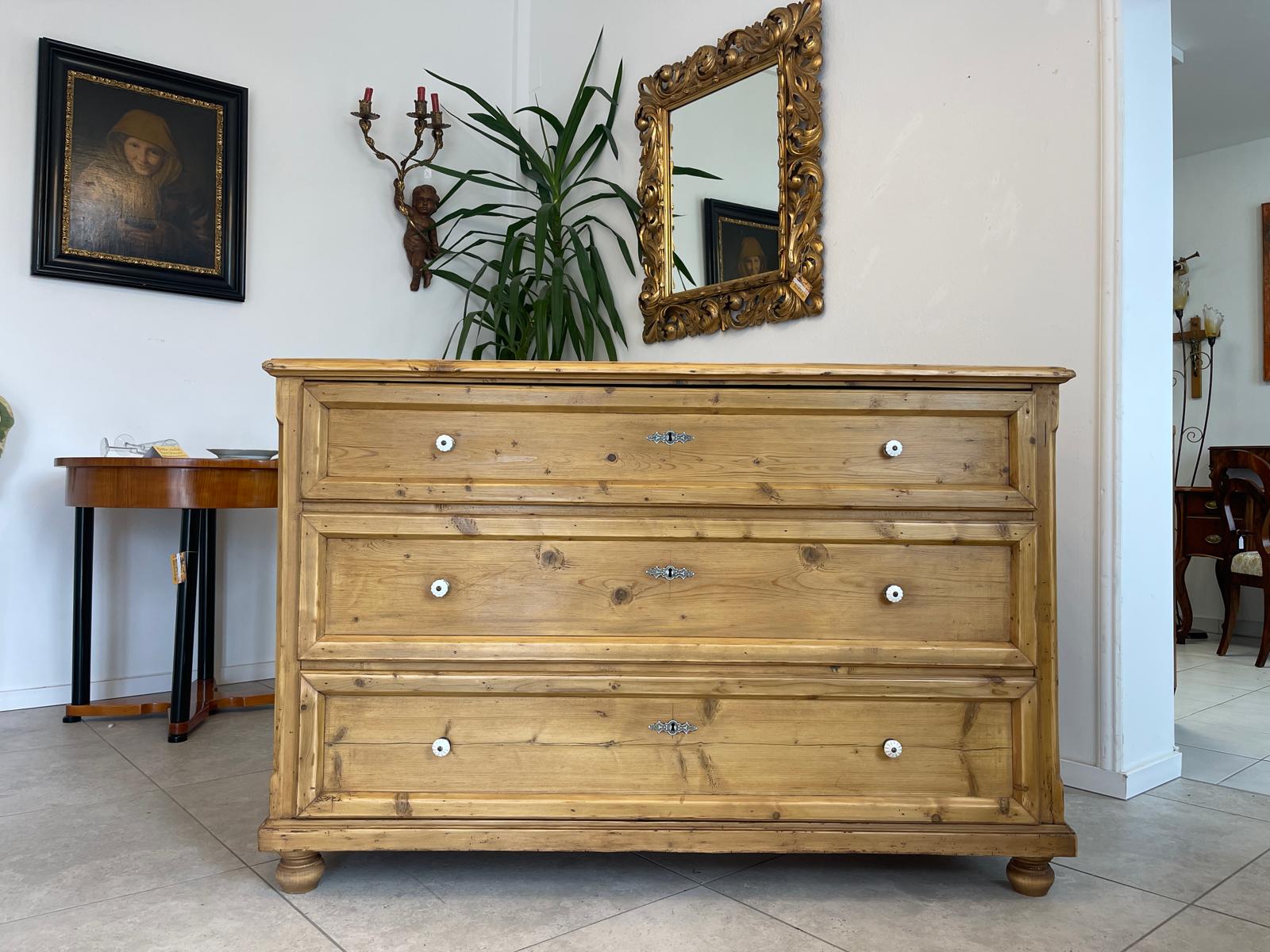 Restaurierte Übergroße Biedermeier Kommode Ladenkommode Bauernstube G1234
