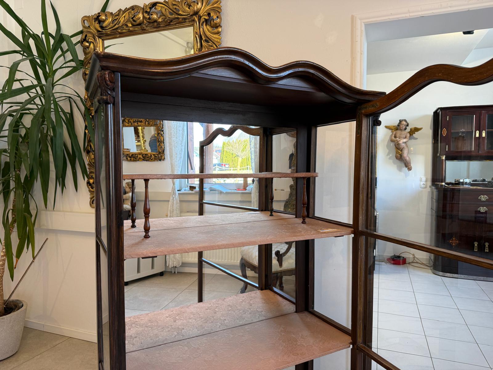 Originale Spätbiedermeier Vitrine Traumexemplar Antiquität D1232