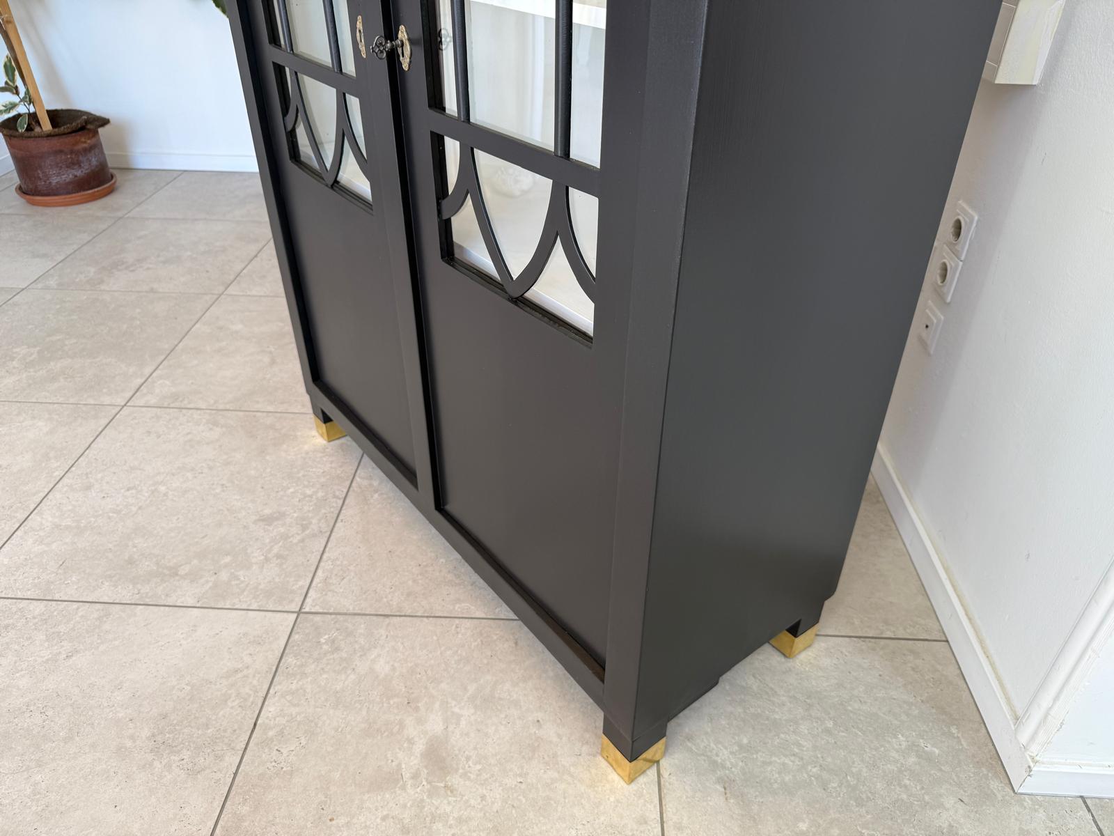 Restaurierte Jugendstil Vitrine / Bücherschrank/ Antiquität / Originalstück G1915