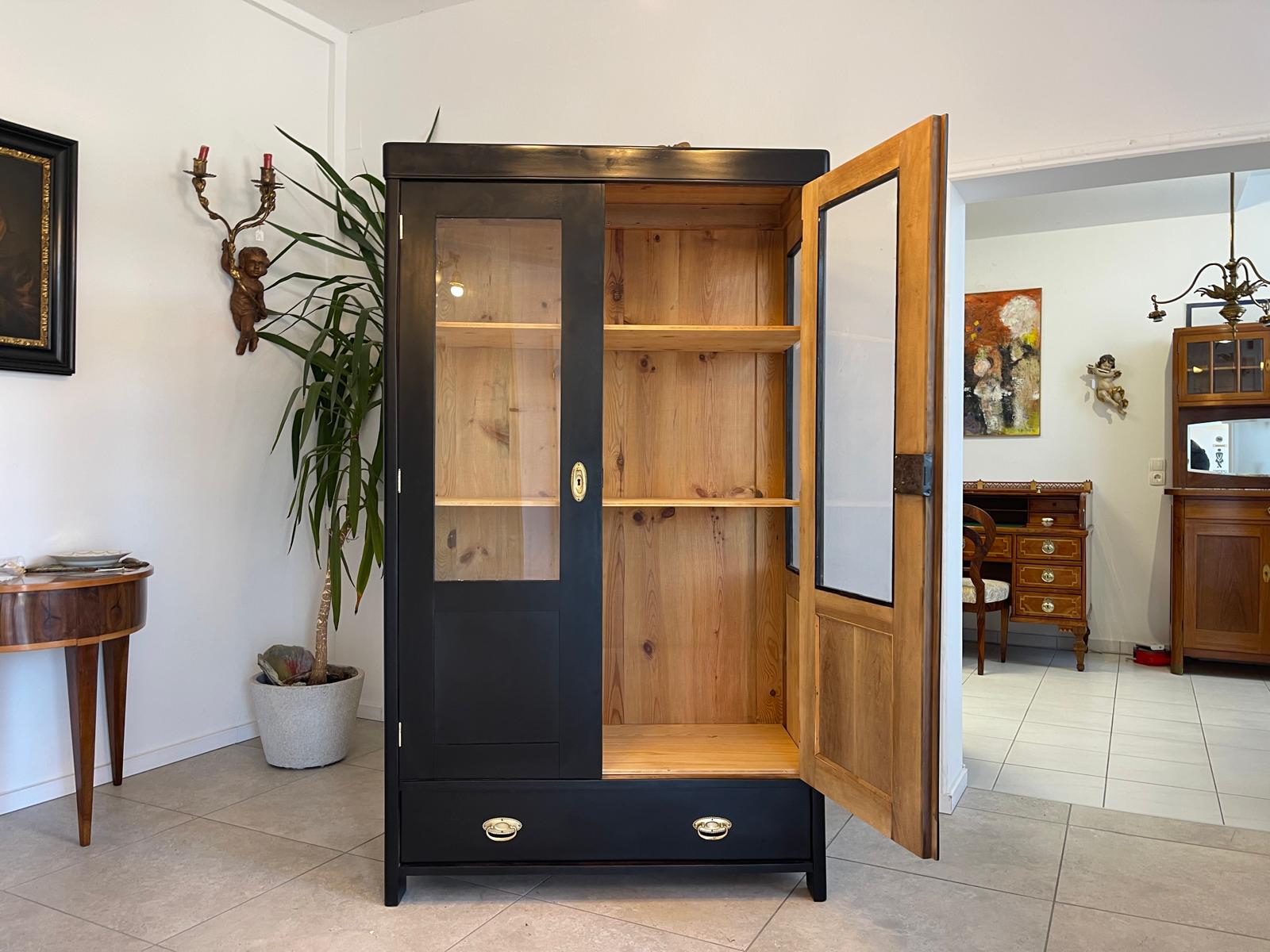 Sale Jugendstil Vitrine / Bücherschrank/ Antiquität Designermöbel G1183