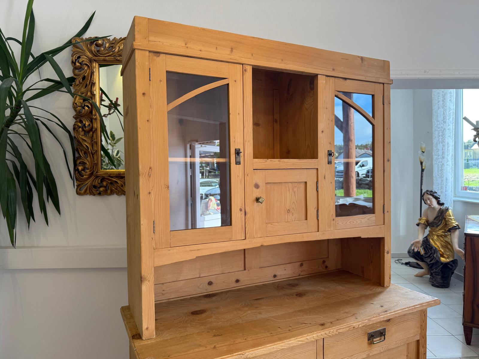 Jugendstil Küchenbuffet Küchenschrank Küchenkredenz Antik G2061