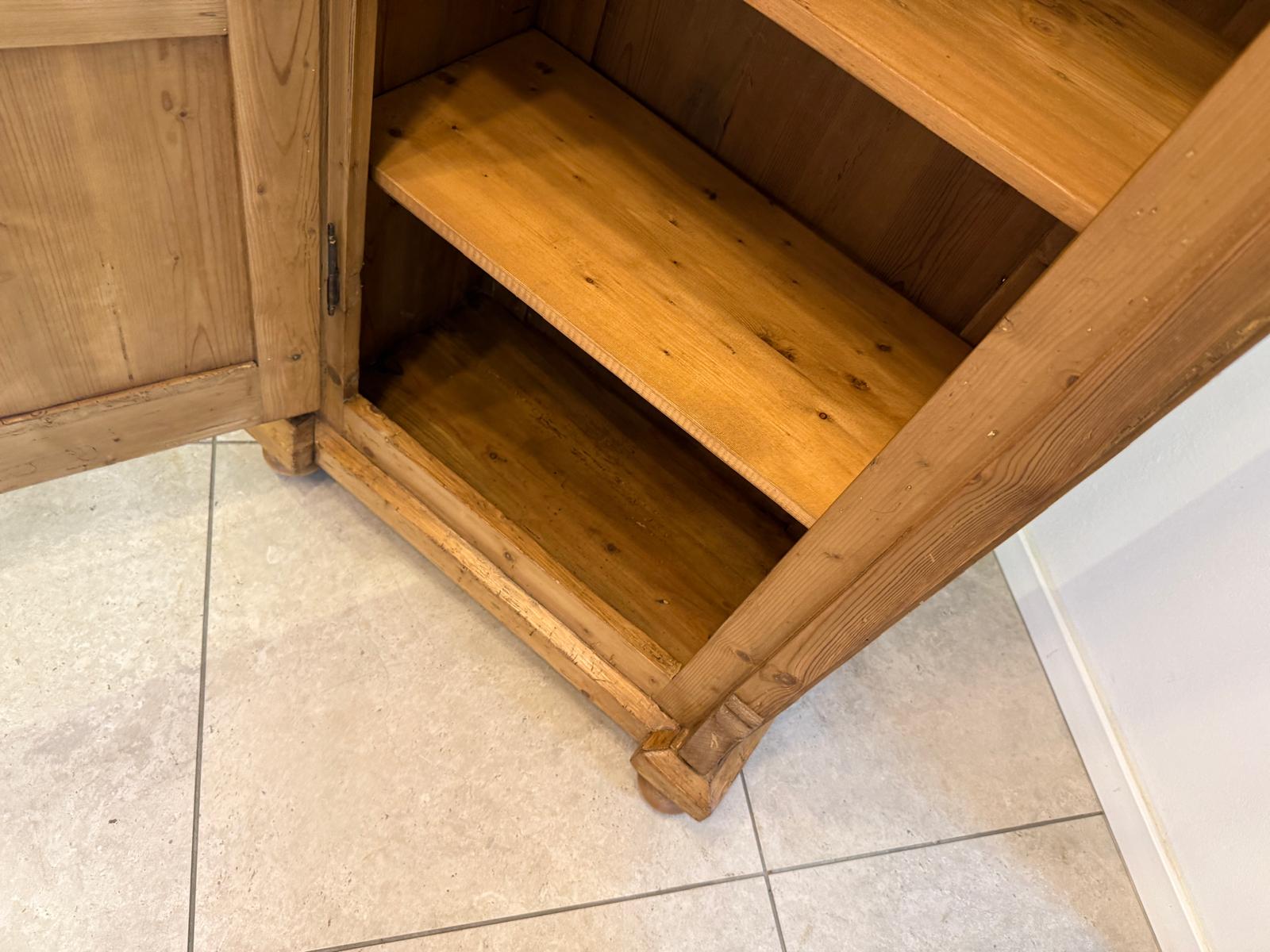 Restaurierter 1 türiger Bauernschrank Gründerzeit  Naturholzschrank G2259