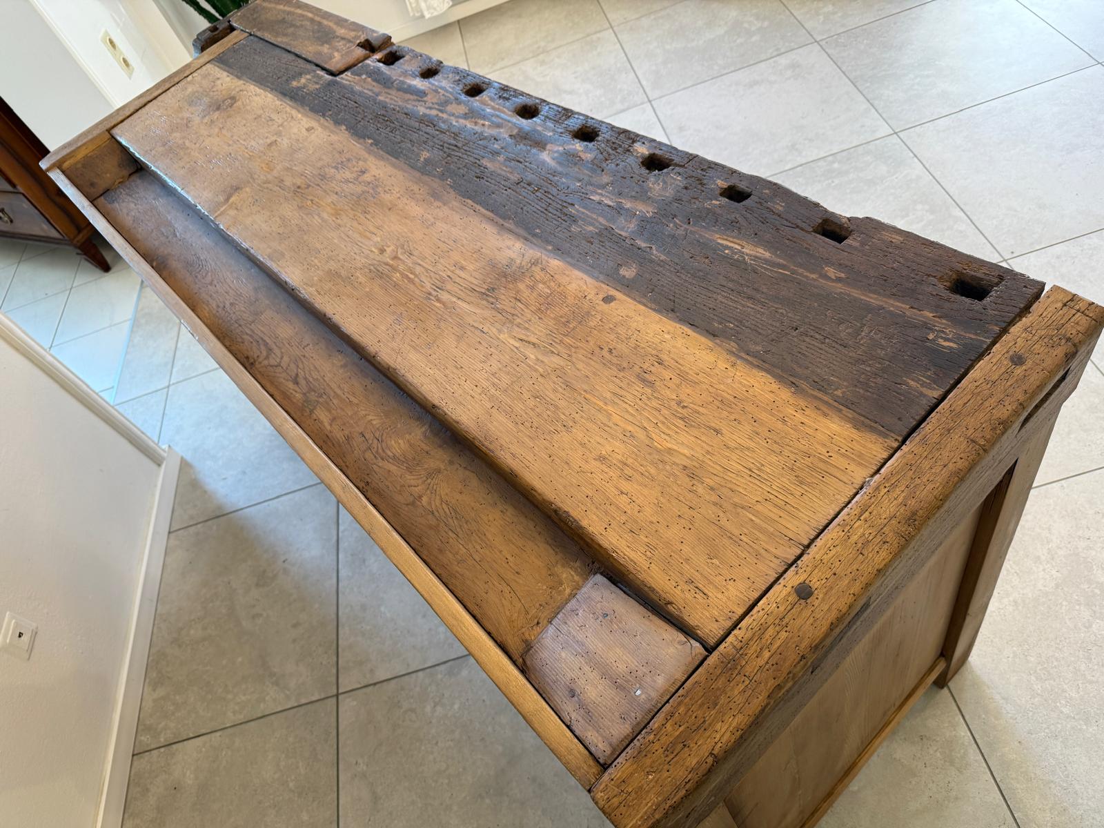 Urige Hobelbank Werkbank Pult Tresen Ladenschrank G2181