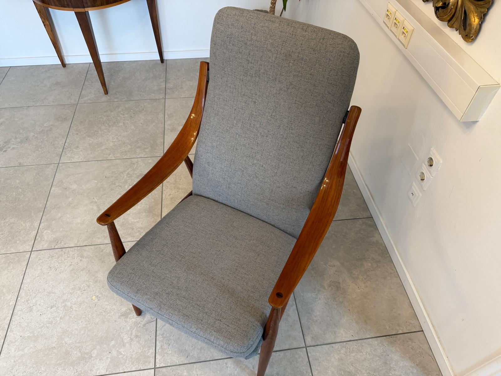 Perfekter dänischer Armlehnsessel Stuhl Buchenholz G2265