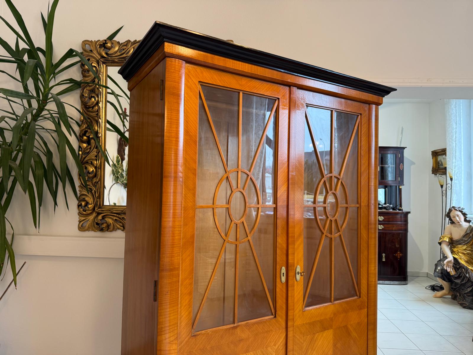 Jugendstil Bücherschrank Kasten Vitrine SALE Original D1154