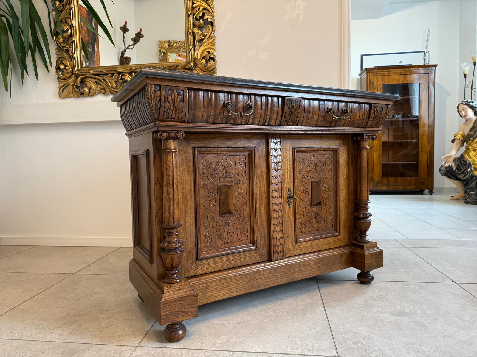 Sale Gründerzeit Anrichte Säulen Kommode Original Waschtisch G2248