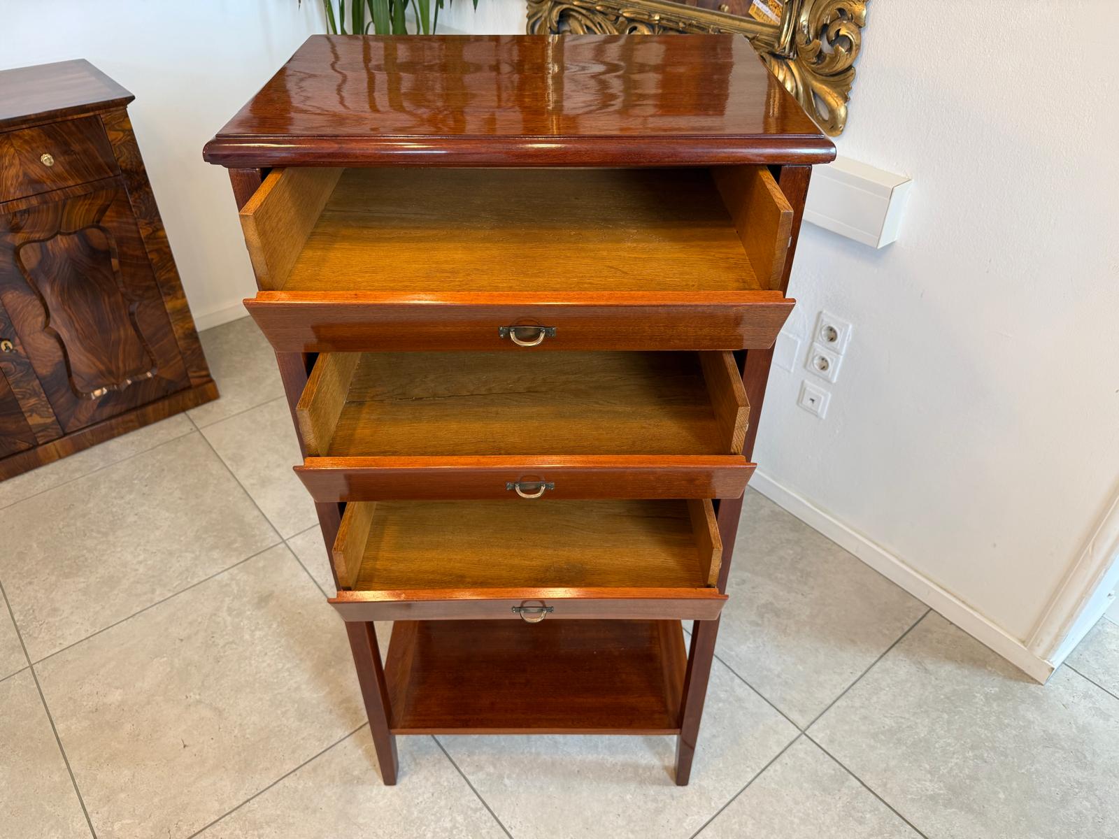 Jugendstil Aktenschrank Büroschrank restauriert Eichenholz D2476