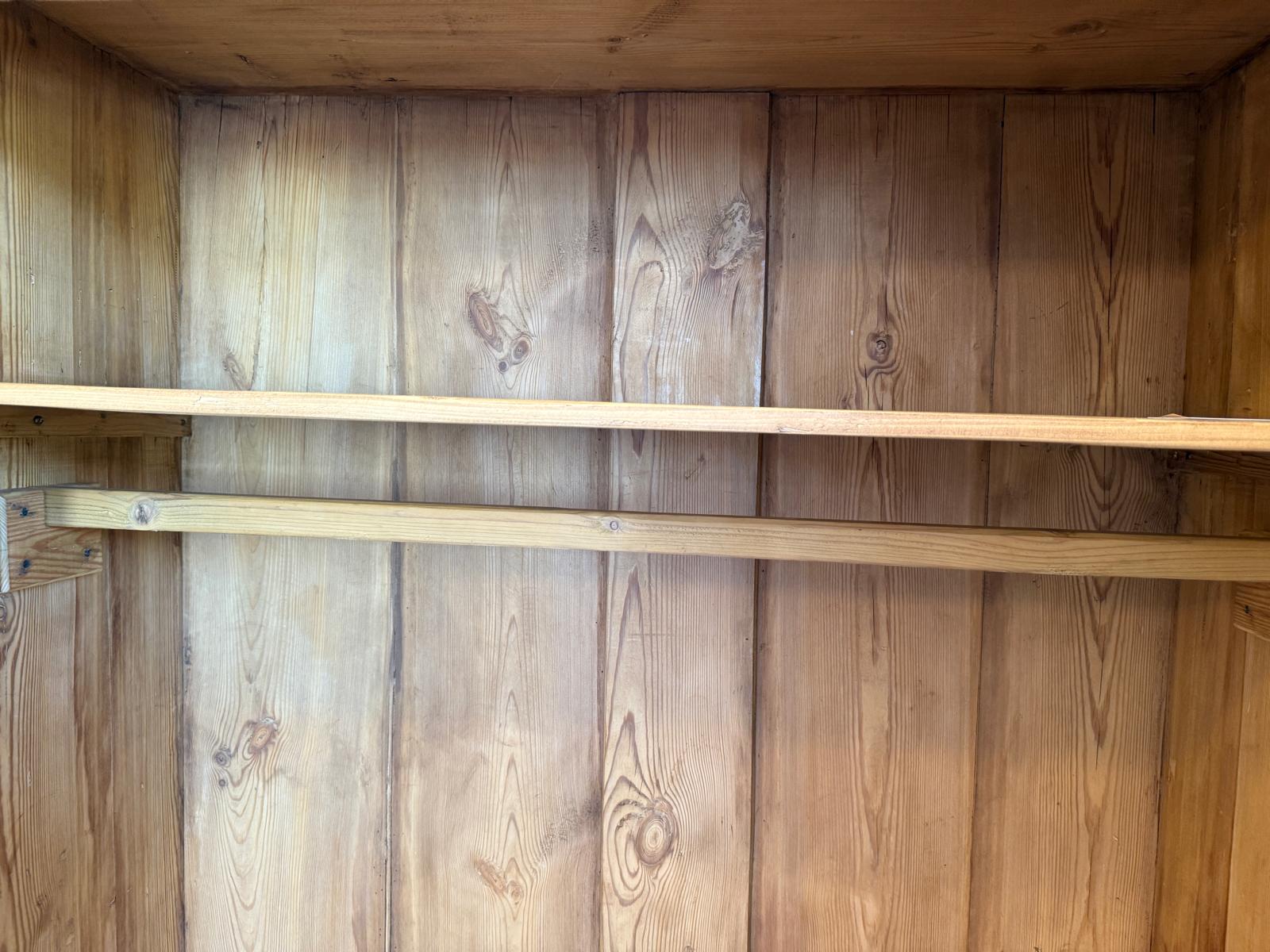 Bauernschrank Kleiderschrank Naturholz Landhausschrank Antik Weichholz G1791